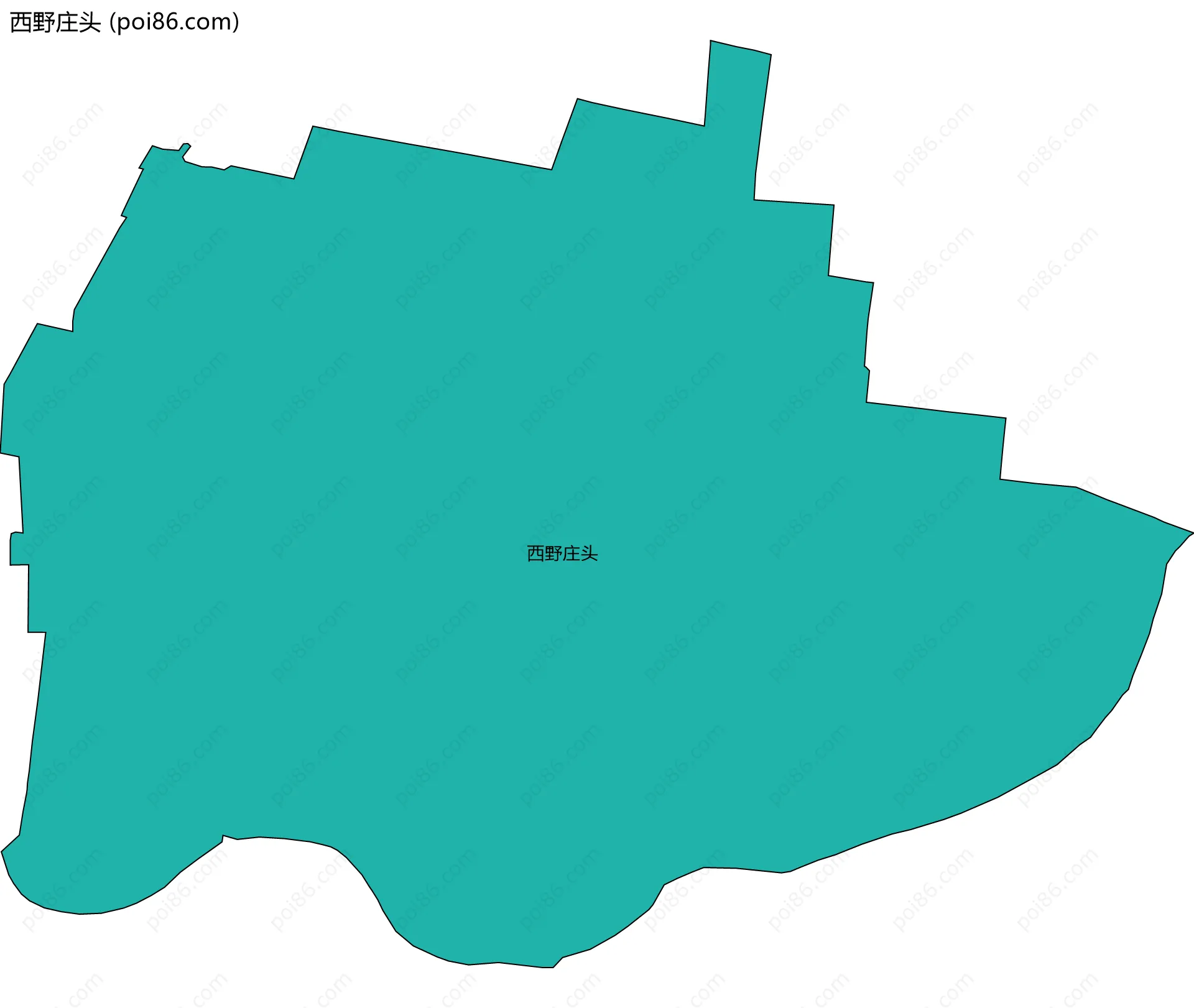 西野庄头边界地图