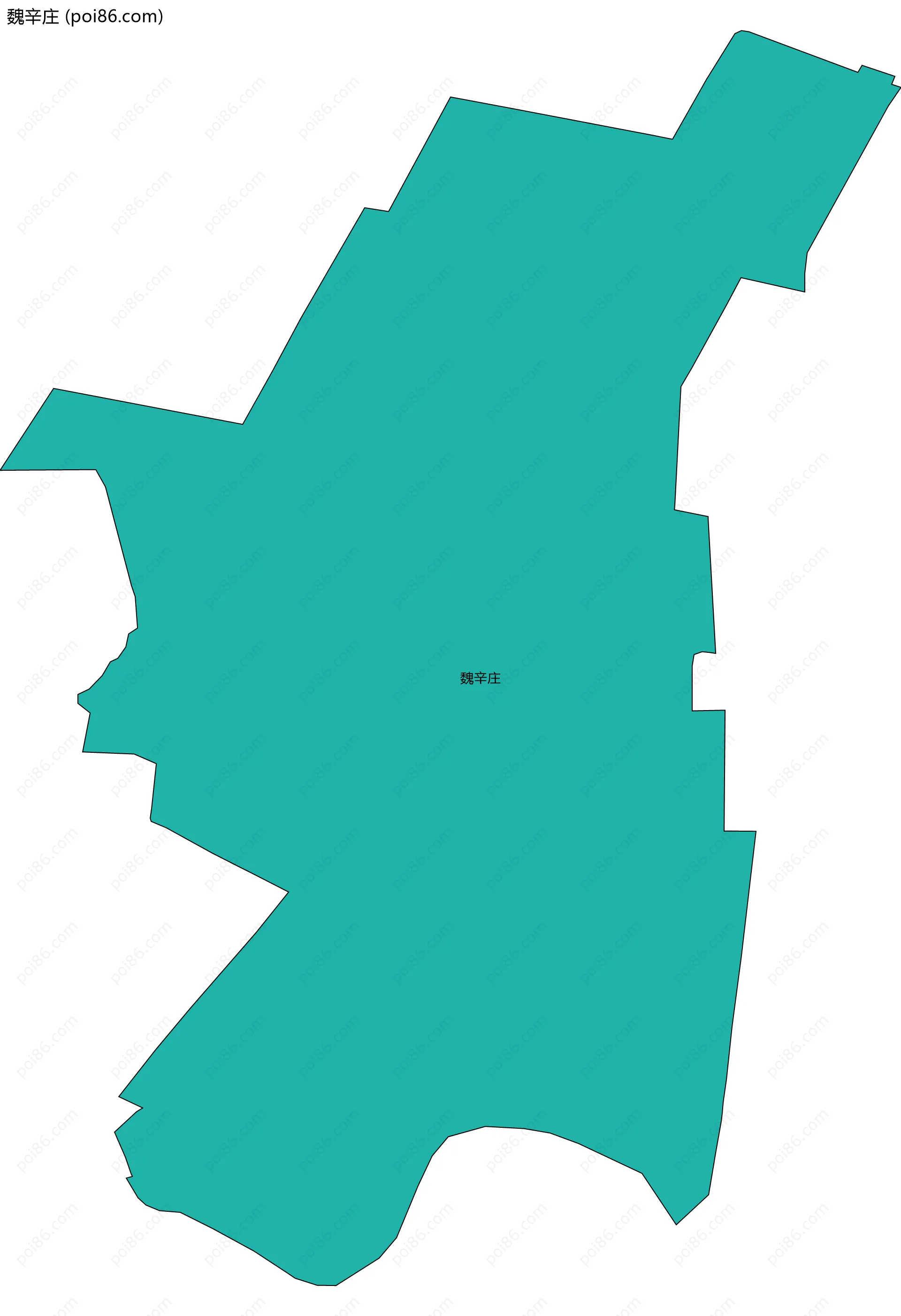 魏辛庄边界地图