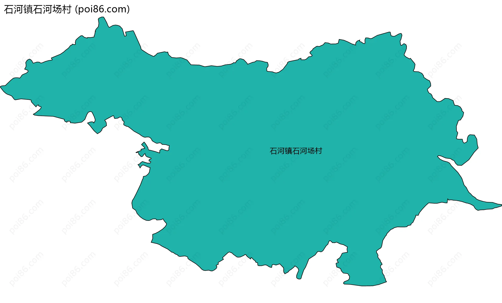 石河镇石河场村边界地图