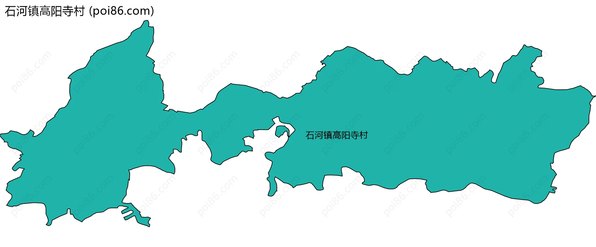 石河镇高阳寺村边界地图
