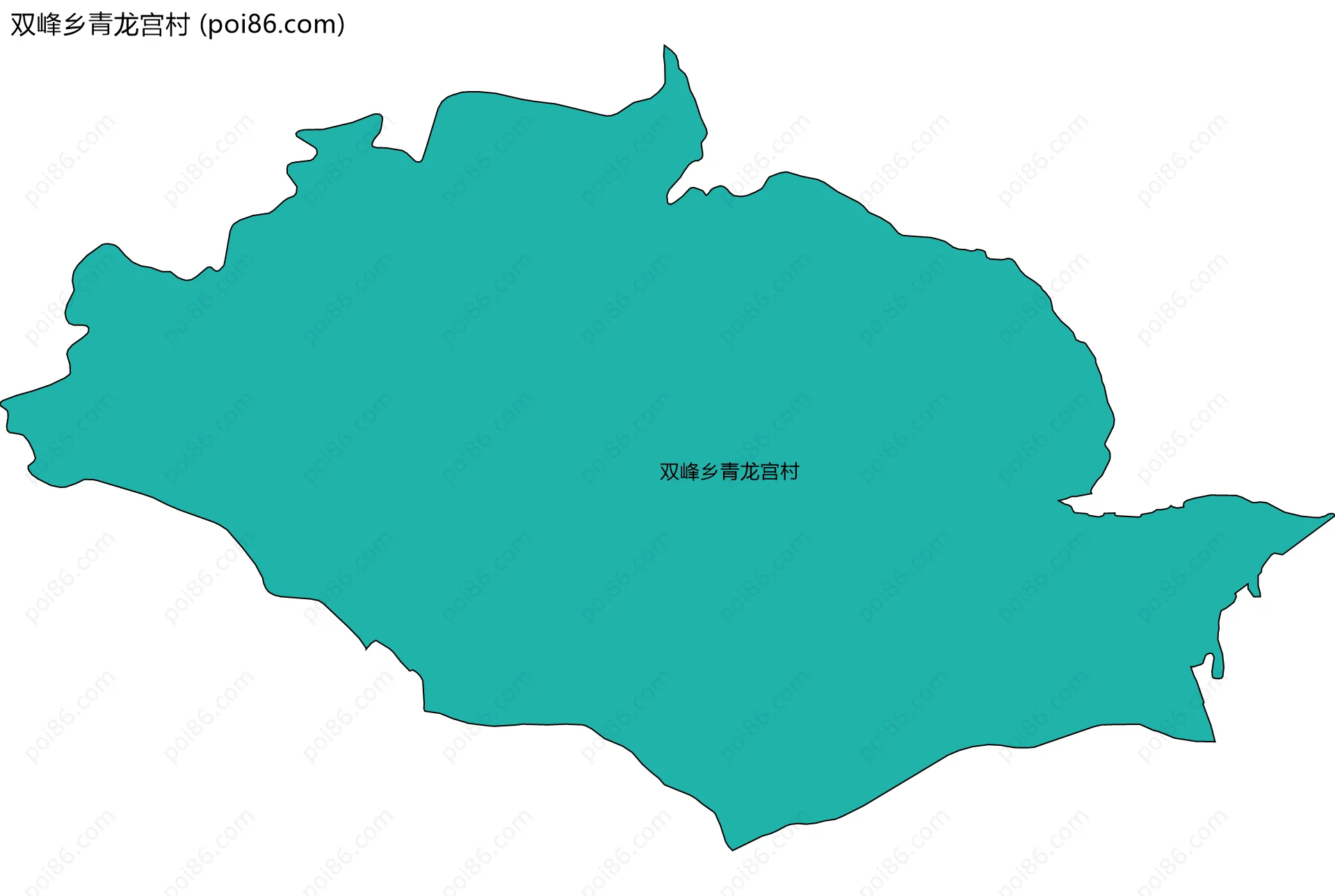 双峰乡青龙宫村边界地图