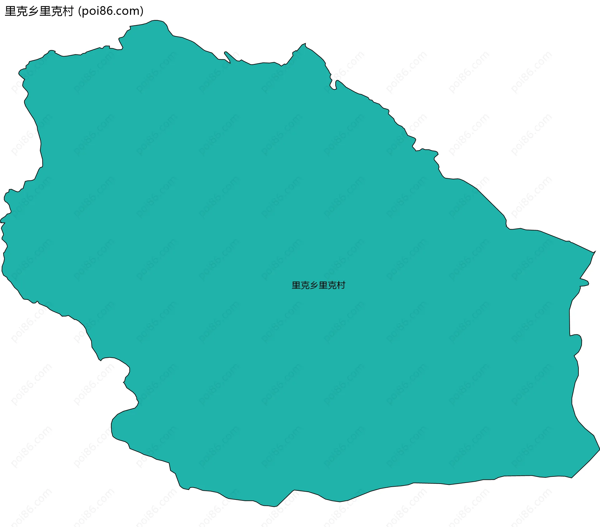 里克乡里克村边界地图