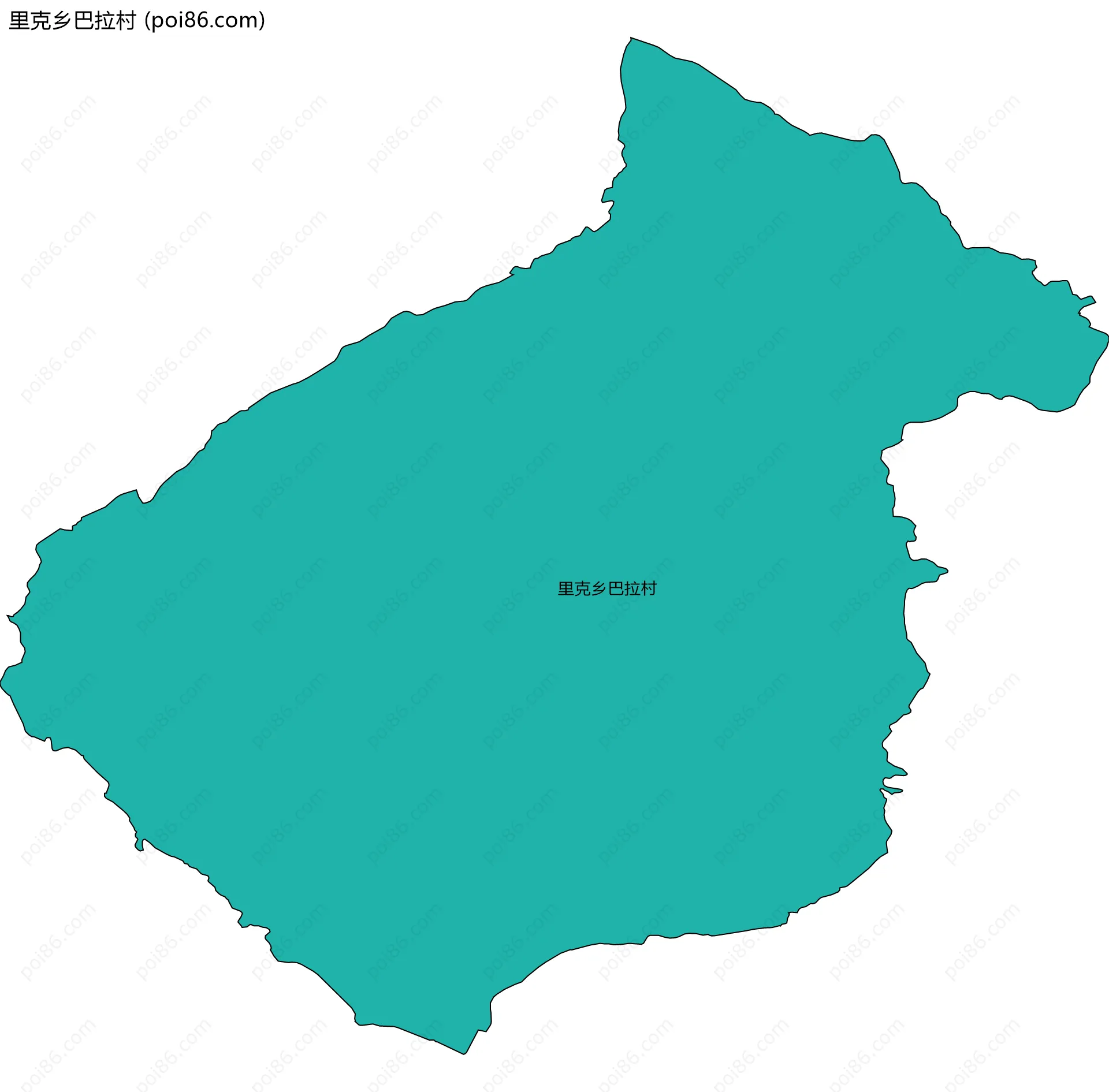 里克乡巴拉村边界地图