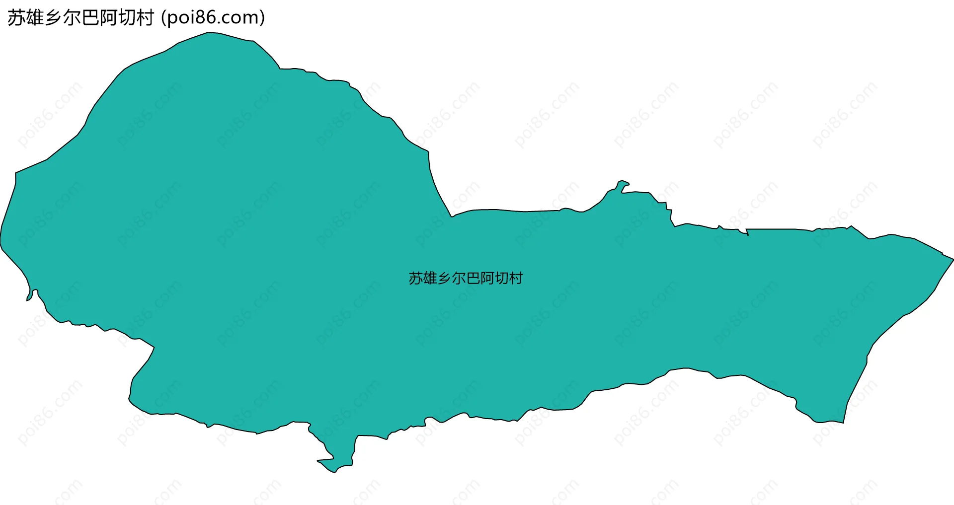苏雄乡尔巴阿切村边界地图