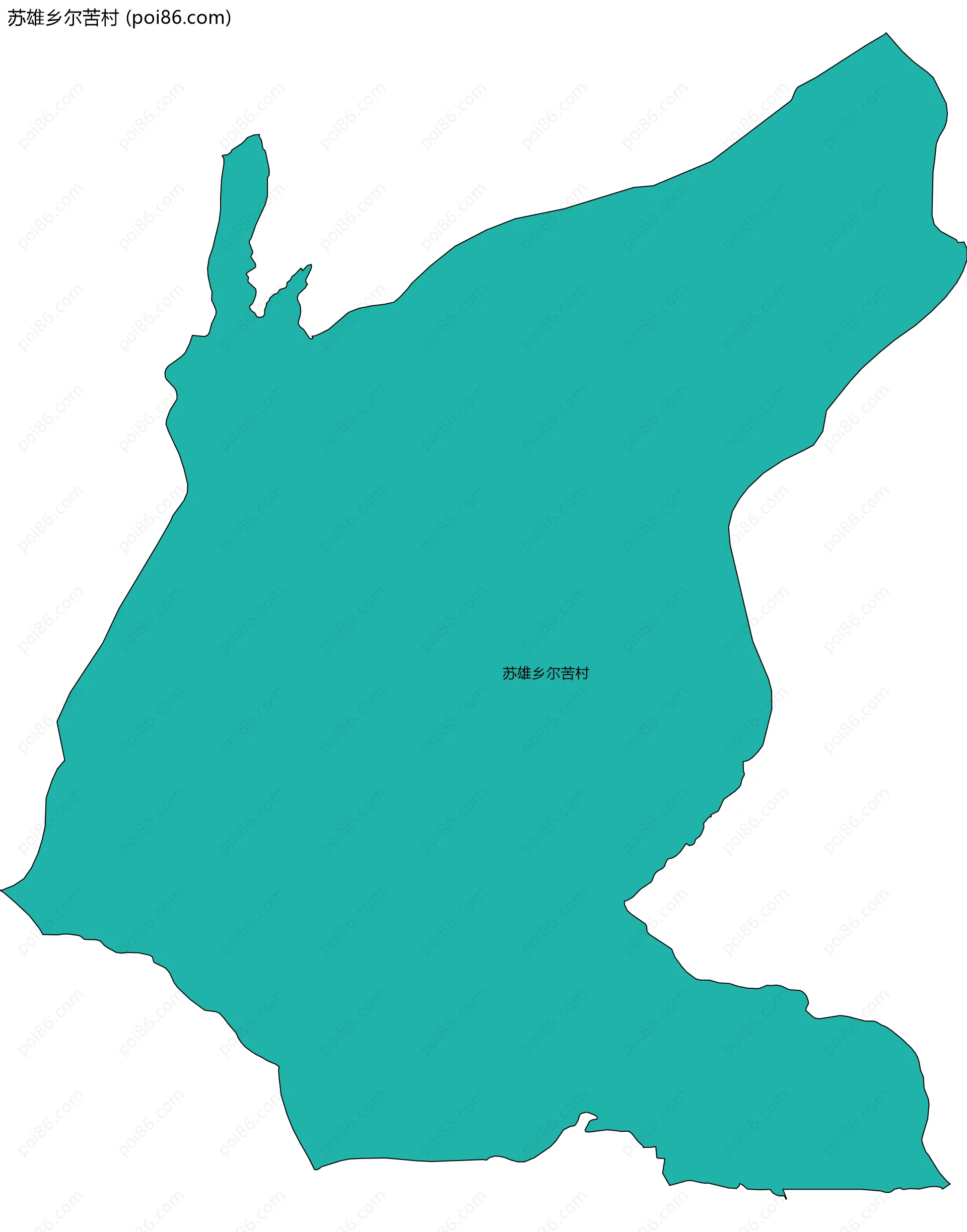 苏雄乡尔苦村边界地图