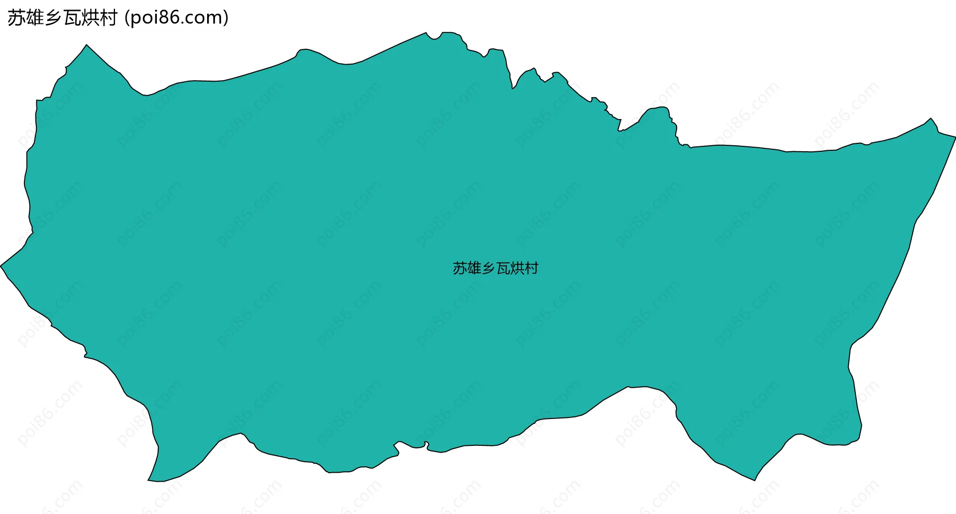 苏雄乡瓦烘村边界地图
