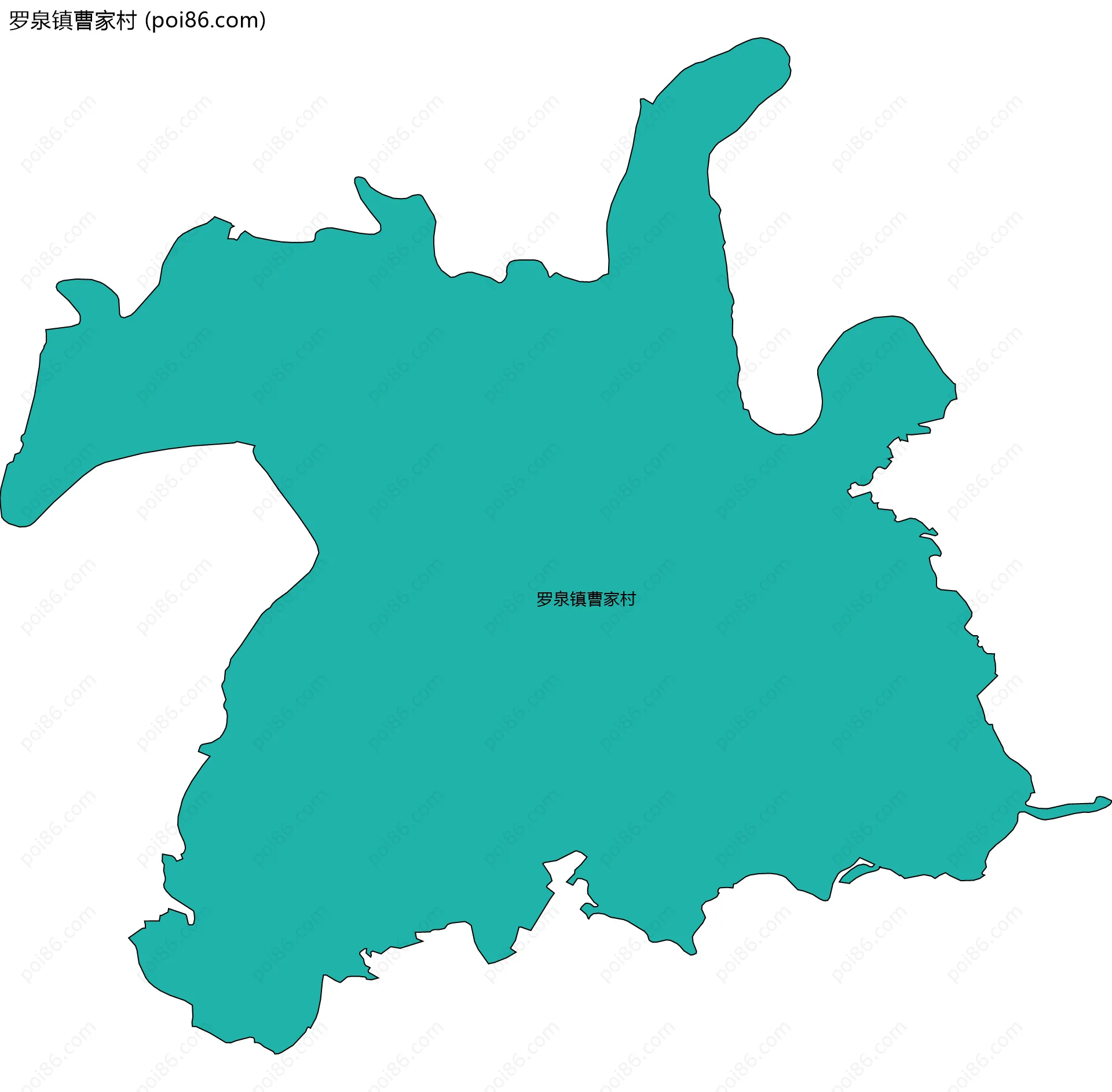 罗泉镇曹家村边界地图