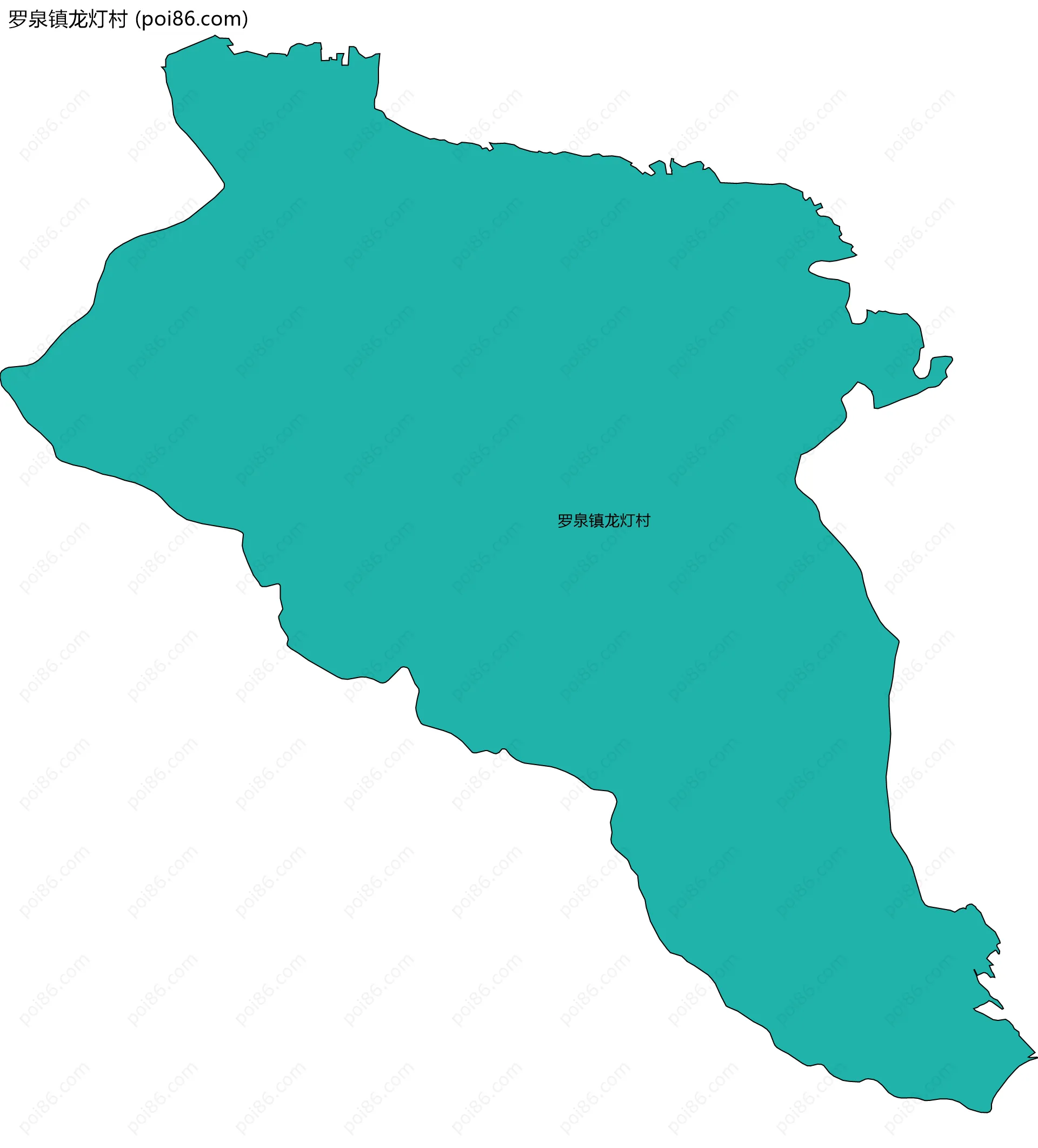 罗泉镇龙灯村边界地图