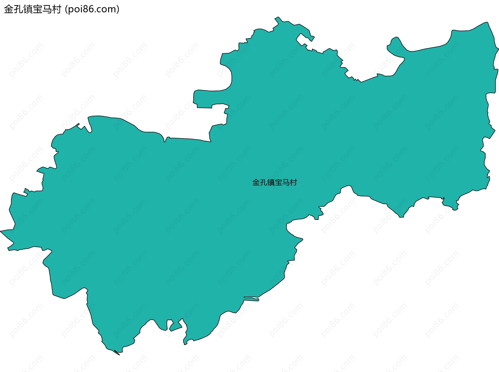 金孔镇宝马村边界地图