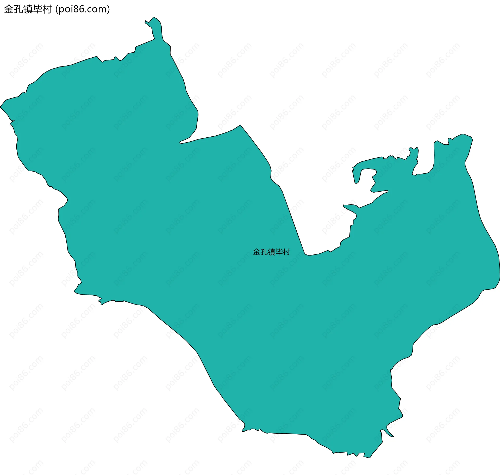 金孔镇毕村边界地图