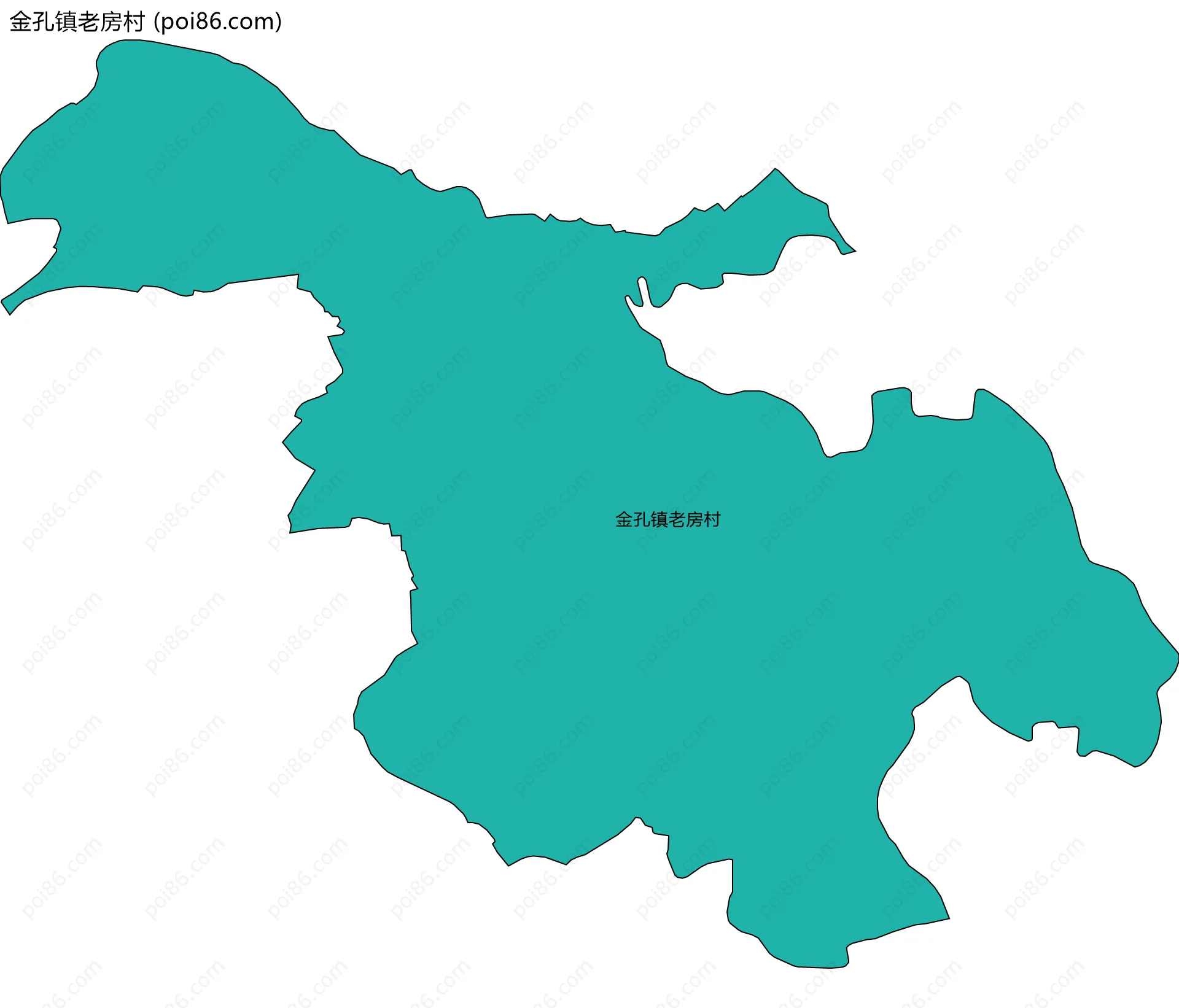 金孔镇老房村边界地图