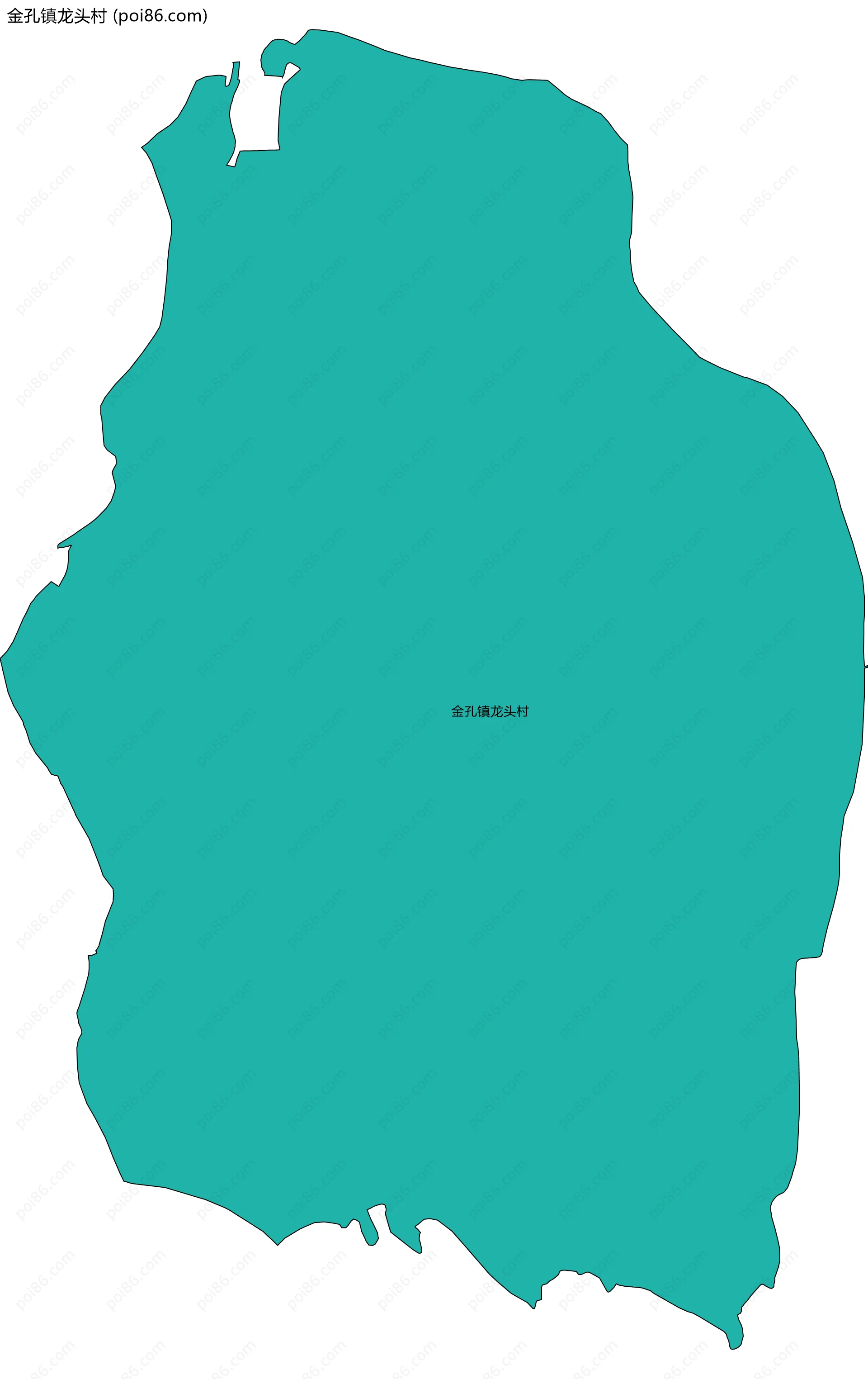 金孔镇龙头村边界地图