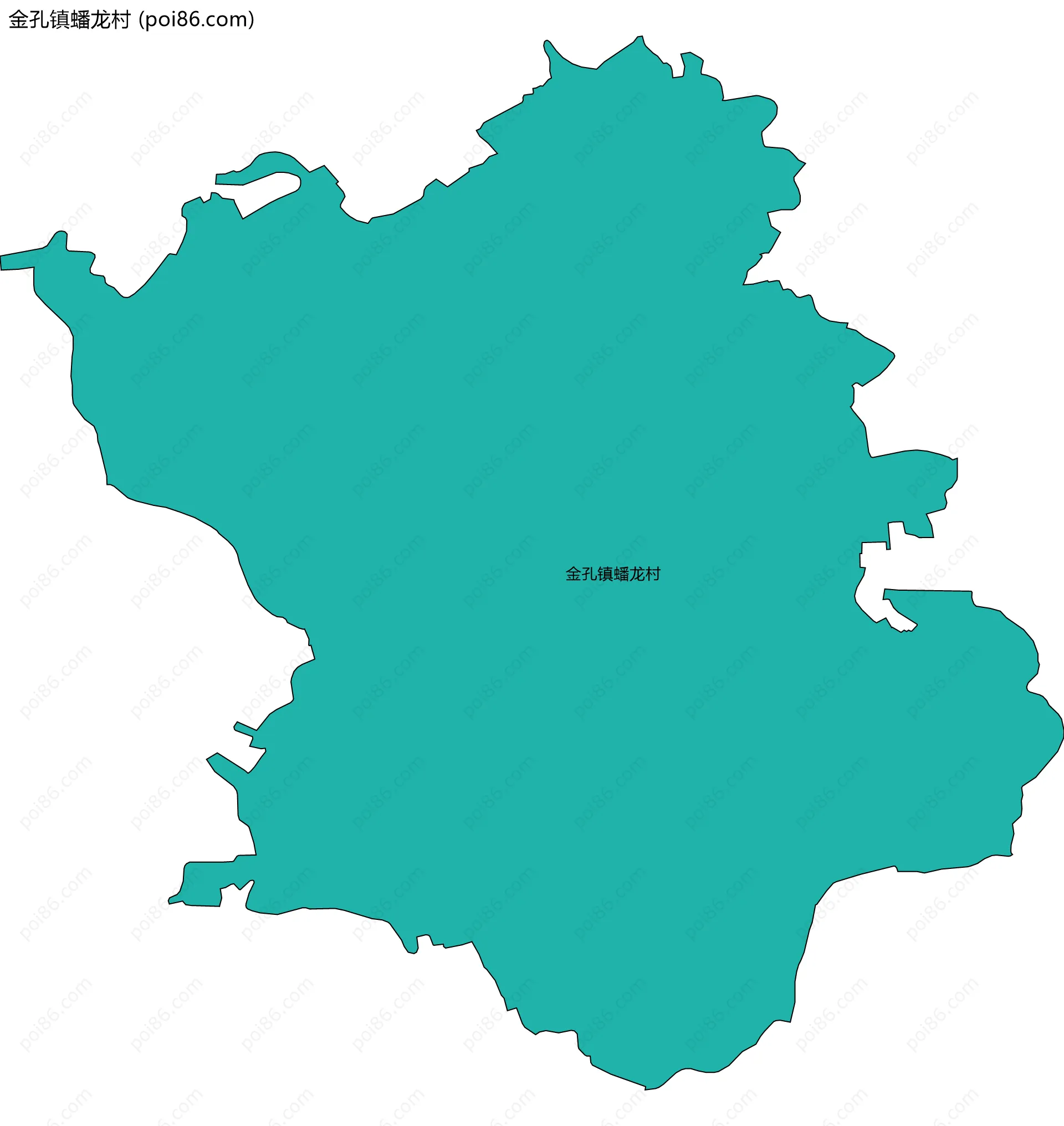 金孔镇蟠龙村边界地图