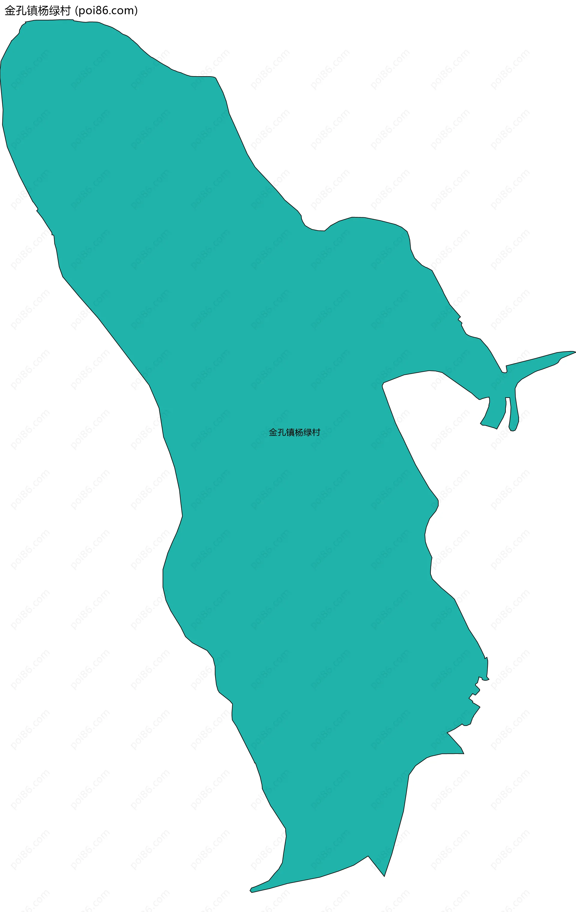 金孔镇杨绿村边界地图