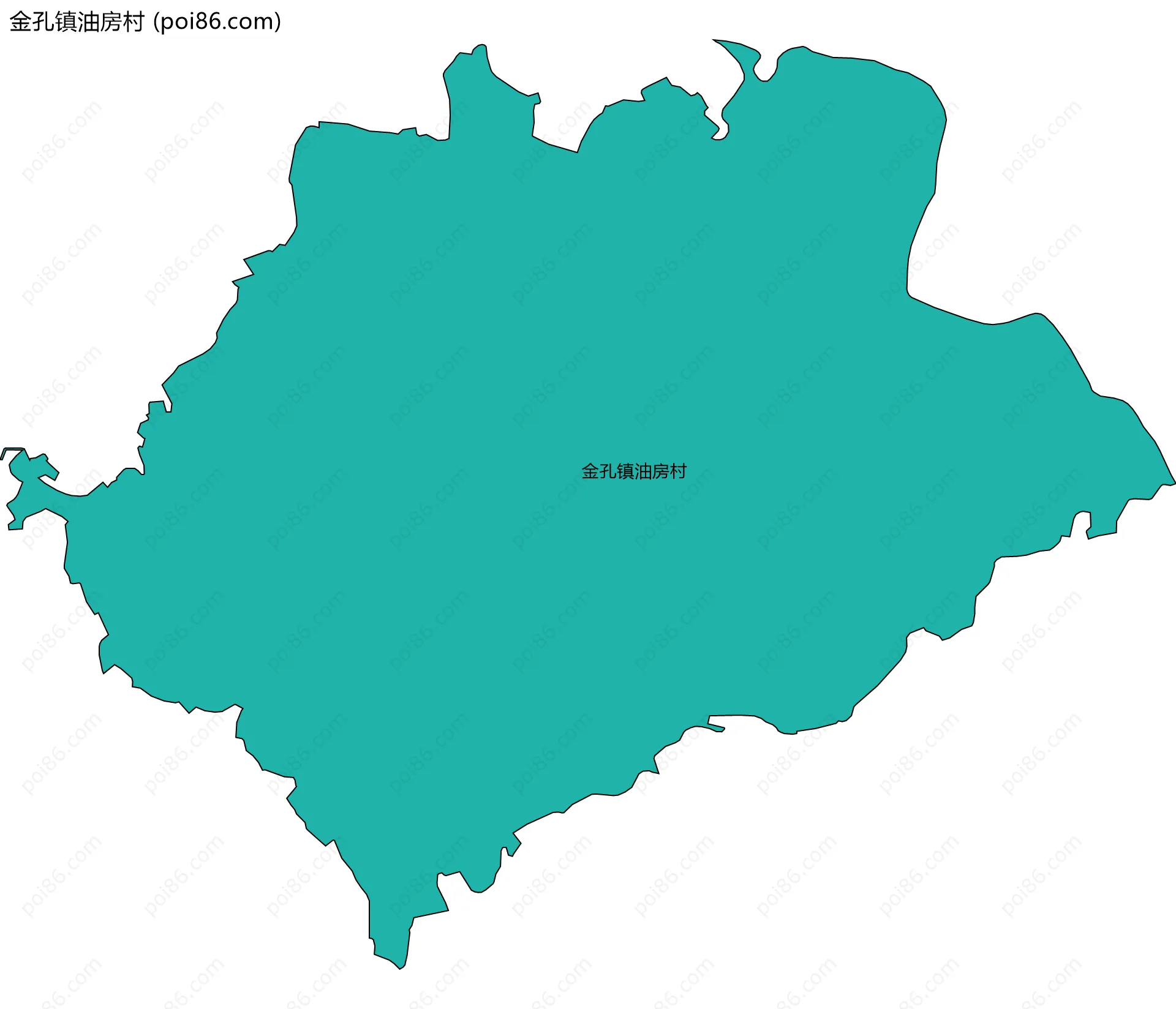 金孔镇油房村边界地图