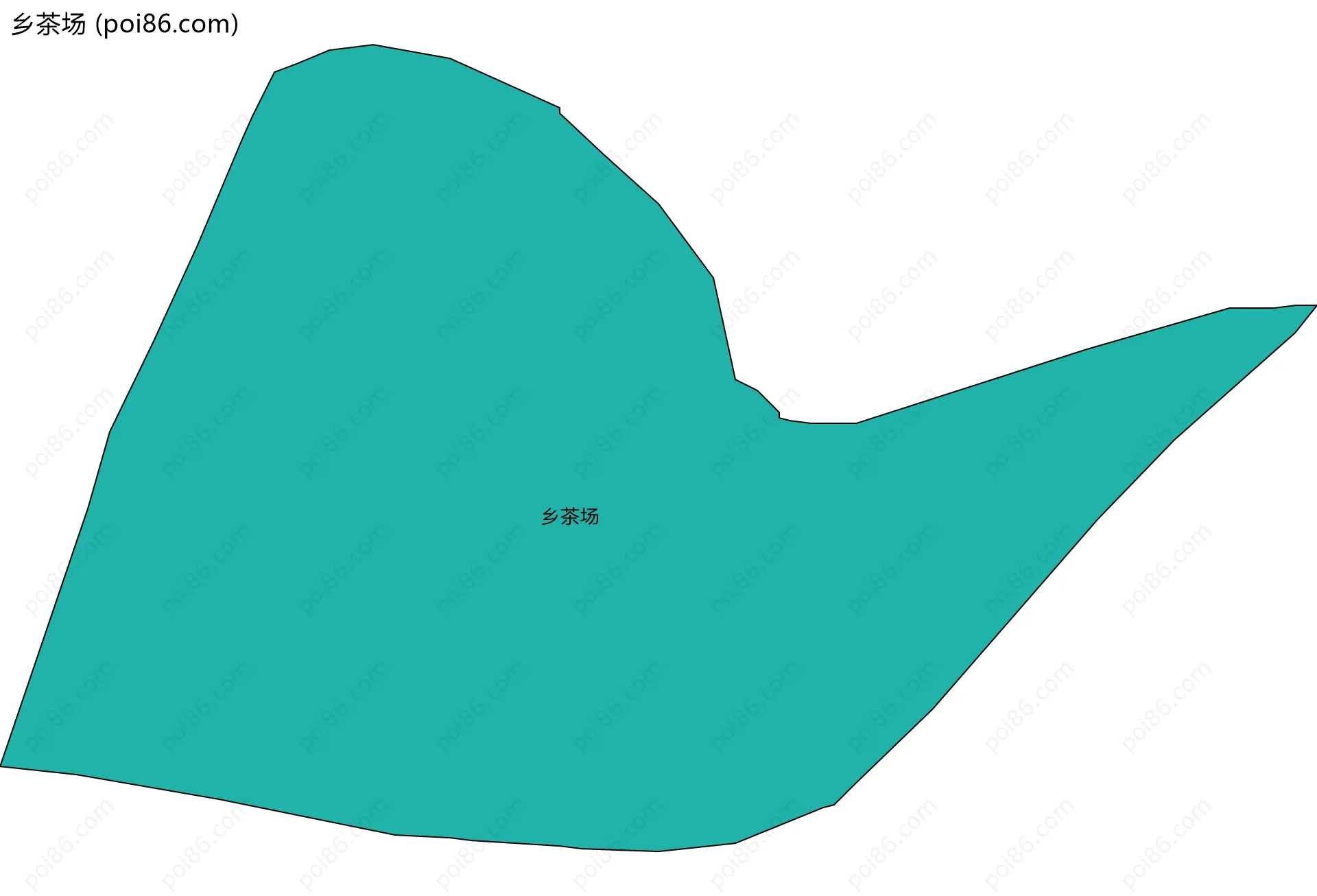 乡茶场边界地图