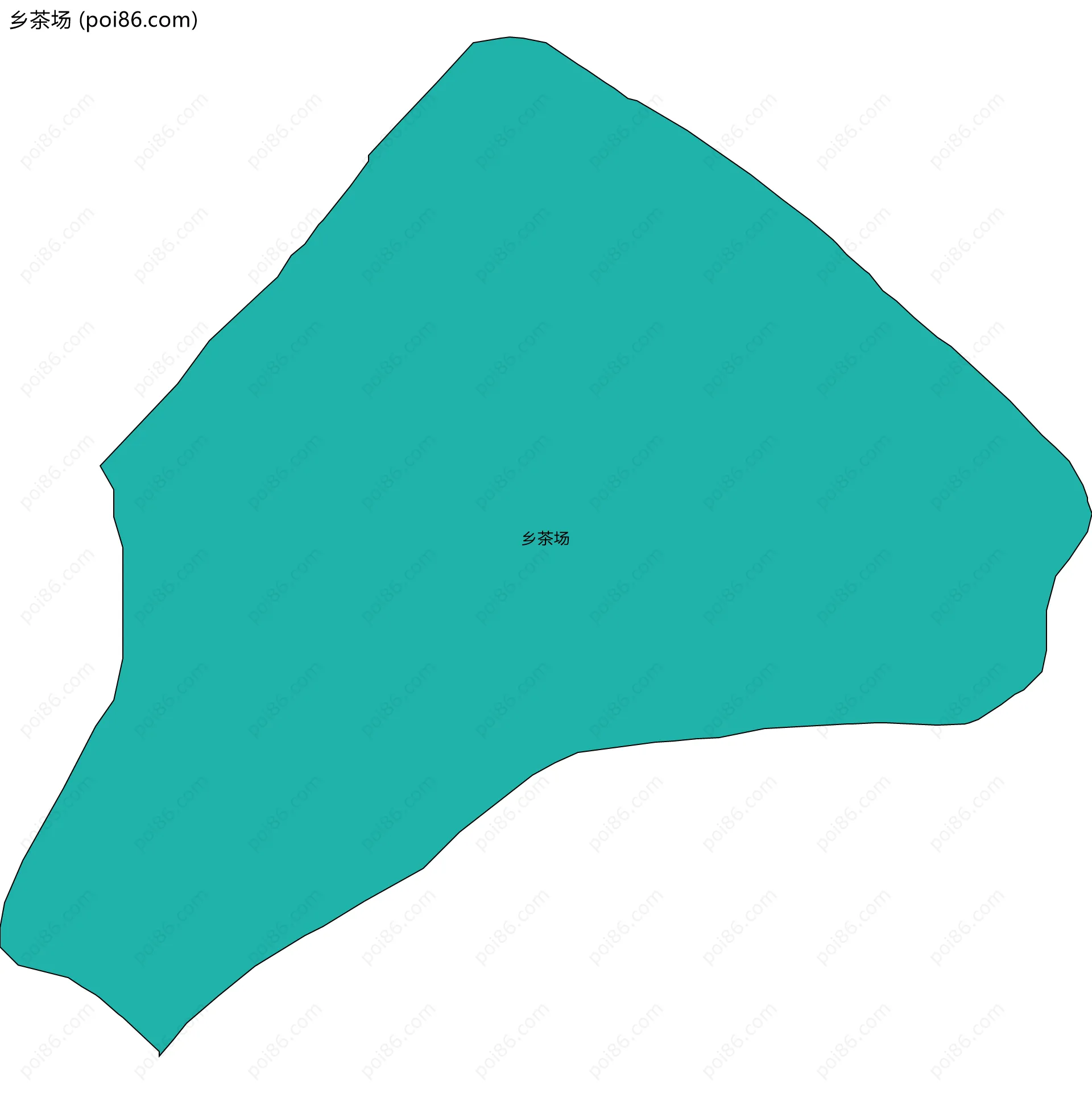 乡茶场边界地图