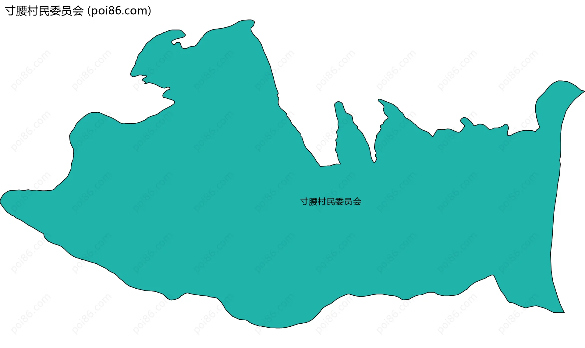 寸腰村民委员会边界地图
