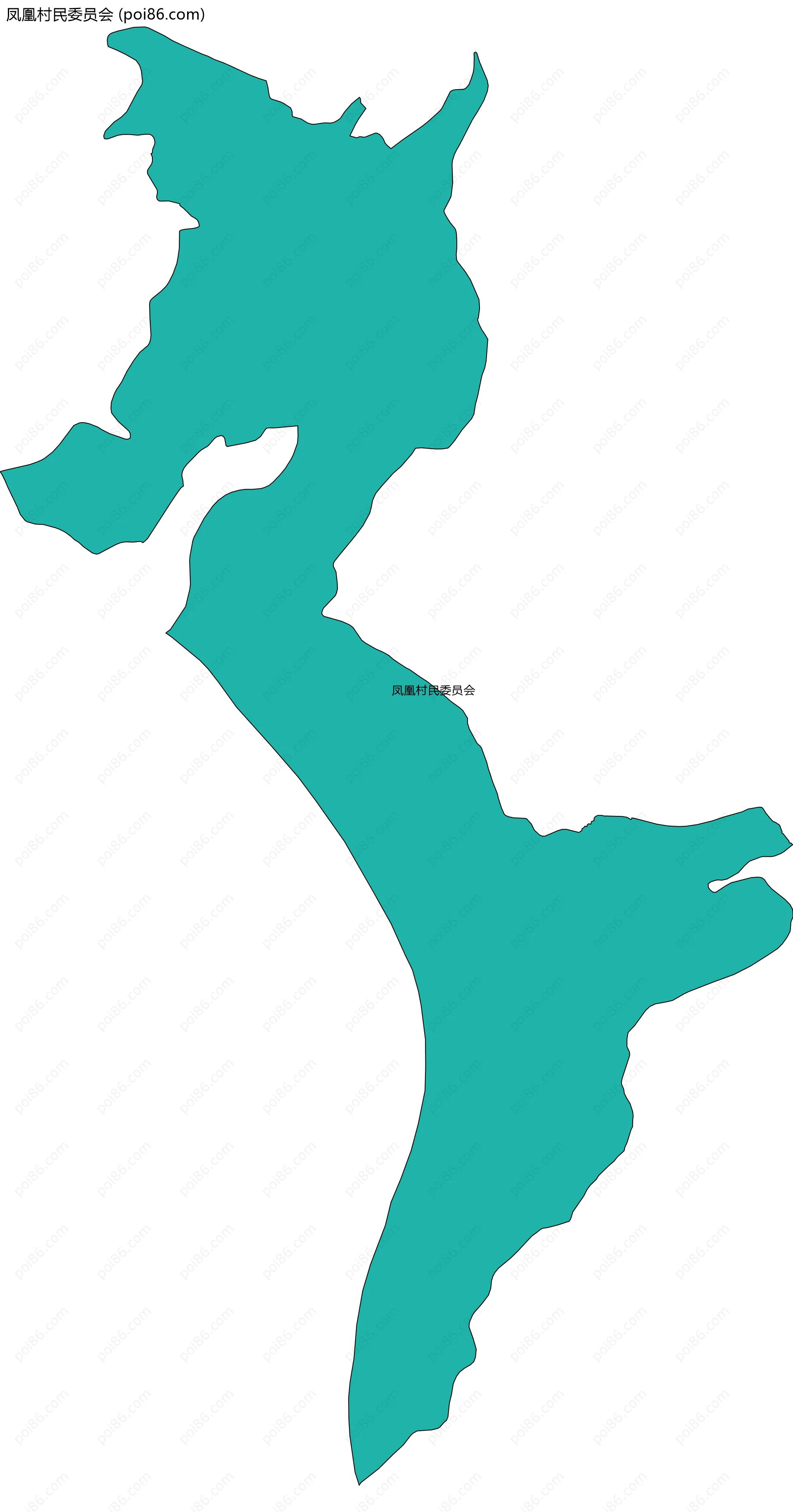 凤凰村民委员会边界地图