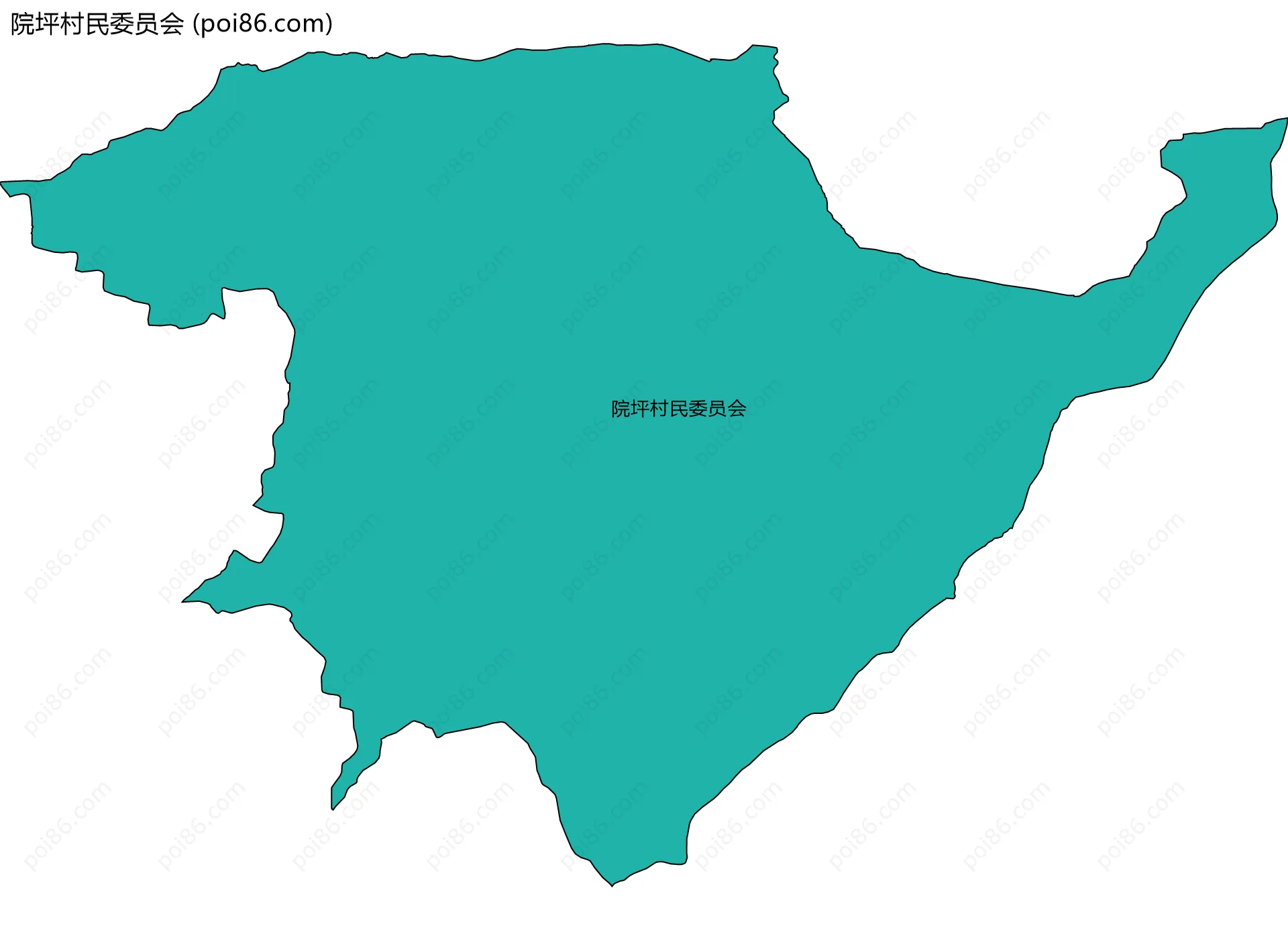 院坪村民委员会边界地图