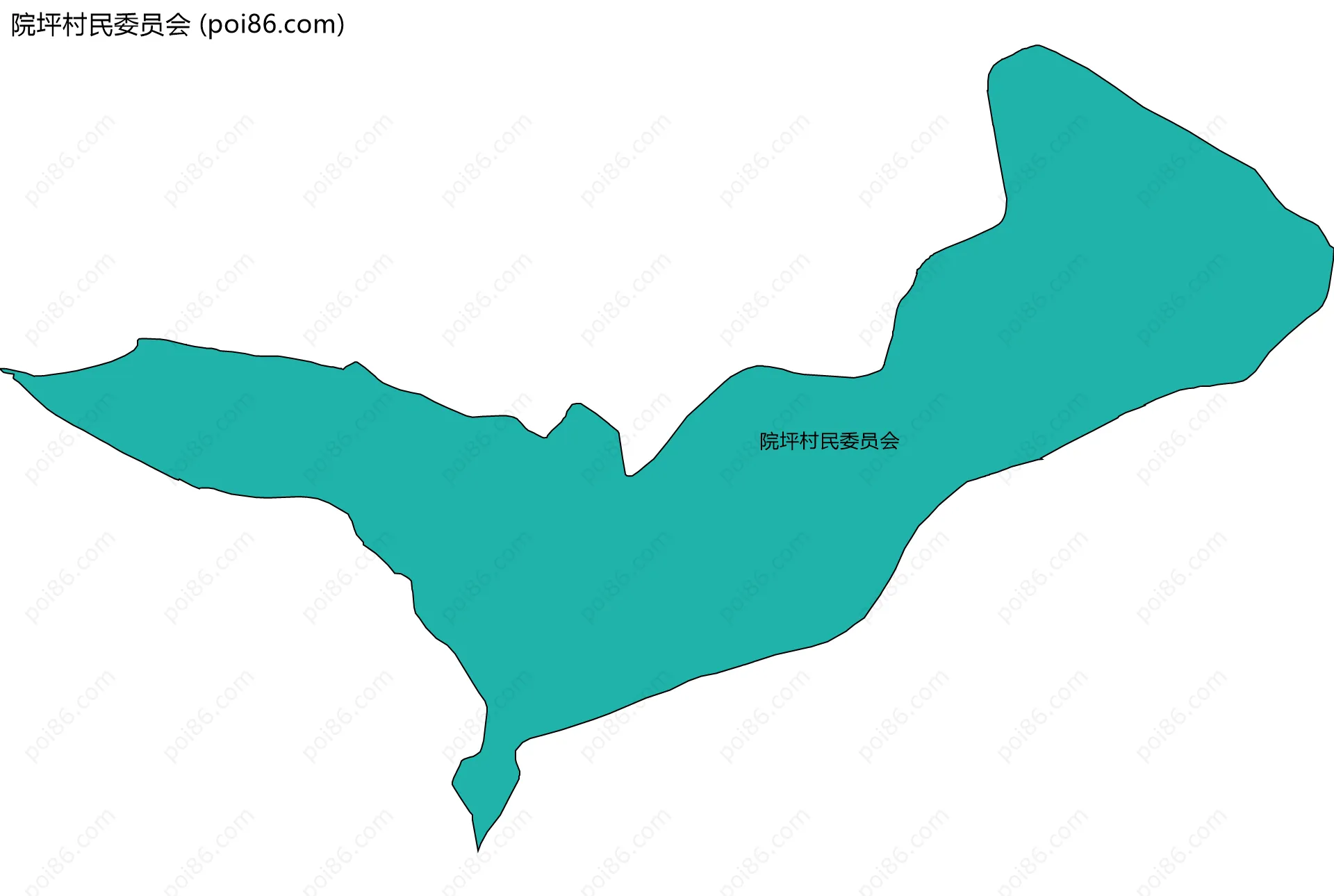 院坪村民委员会边界地图