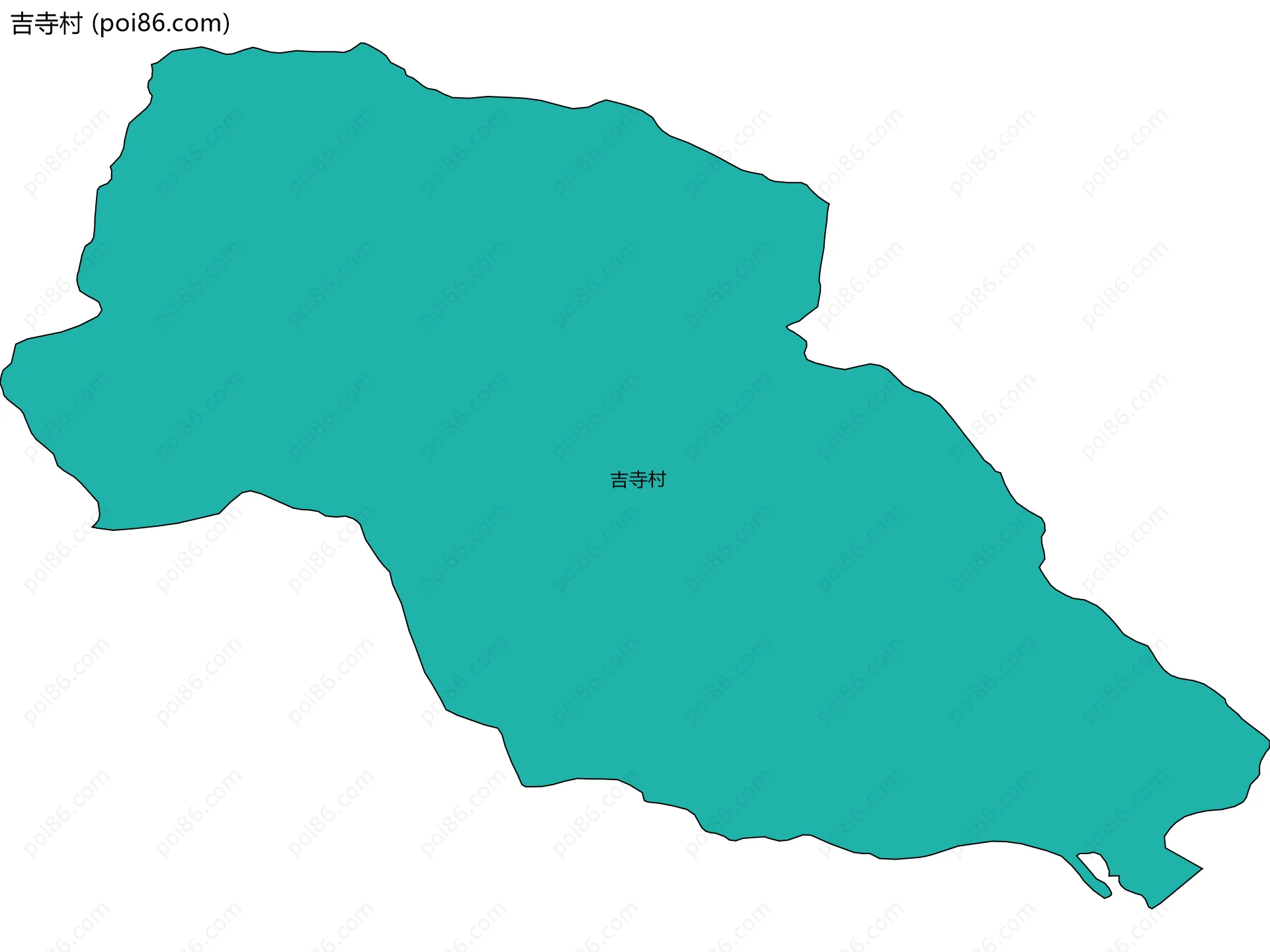 吉寺村边界地图