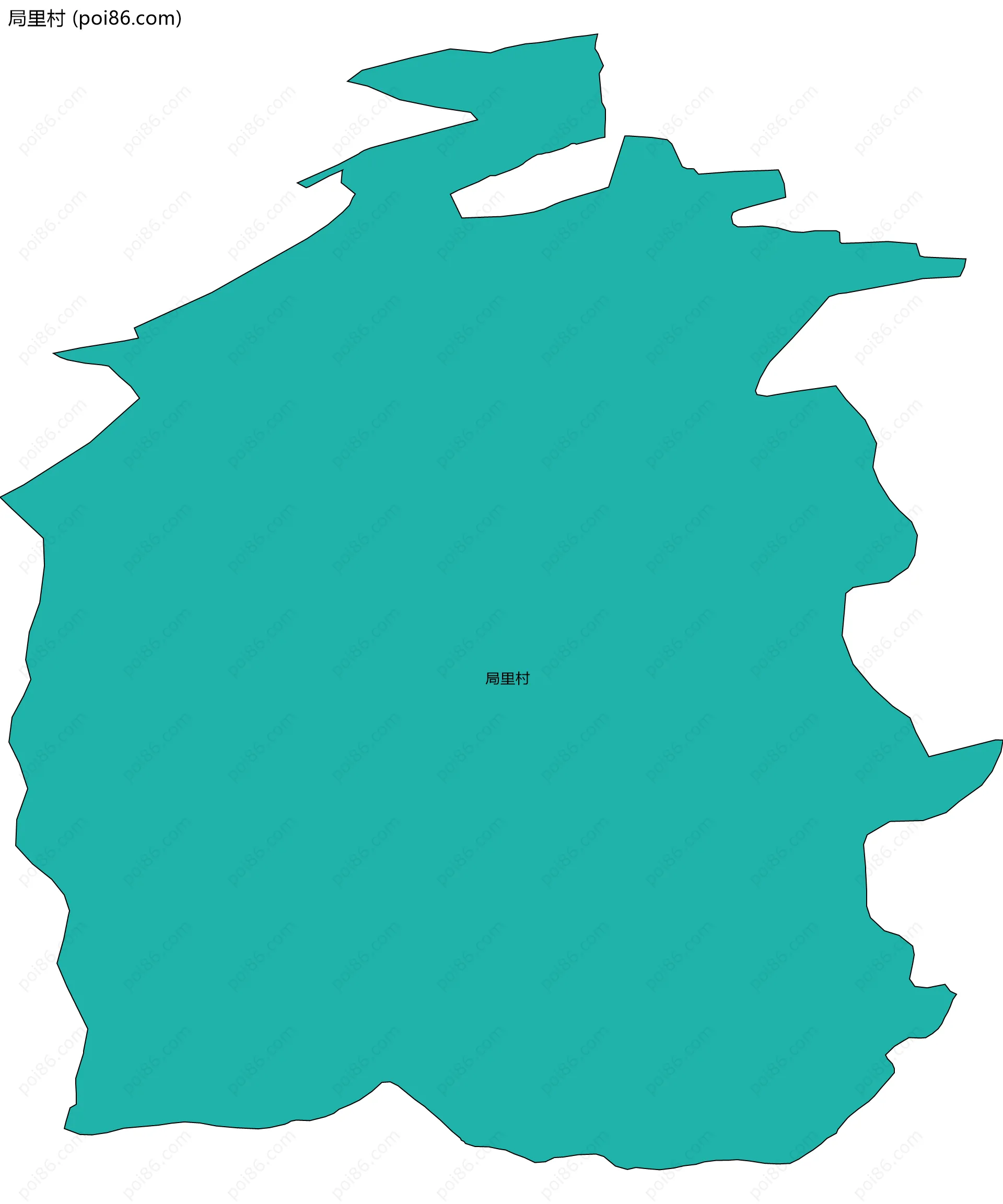 局里村边界地图