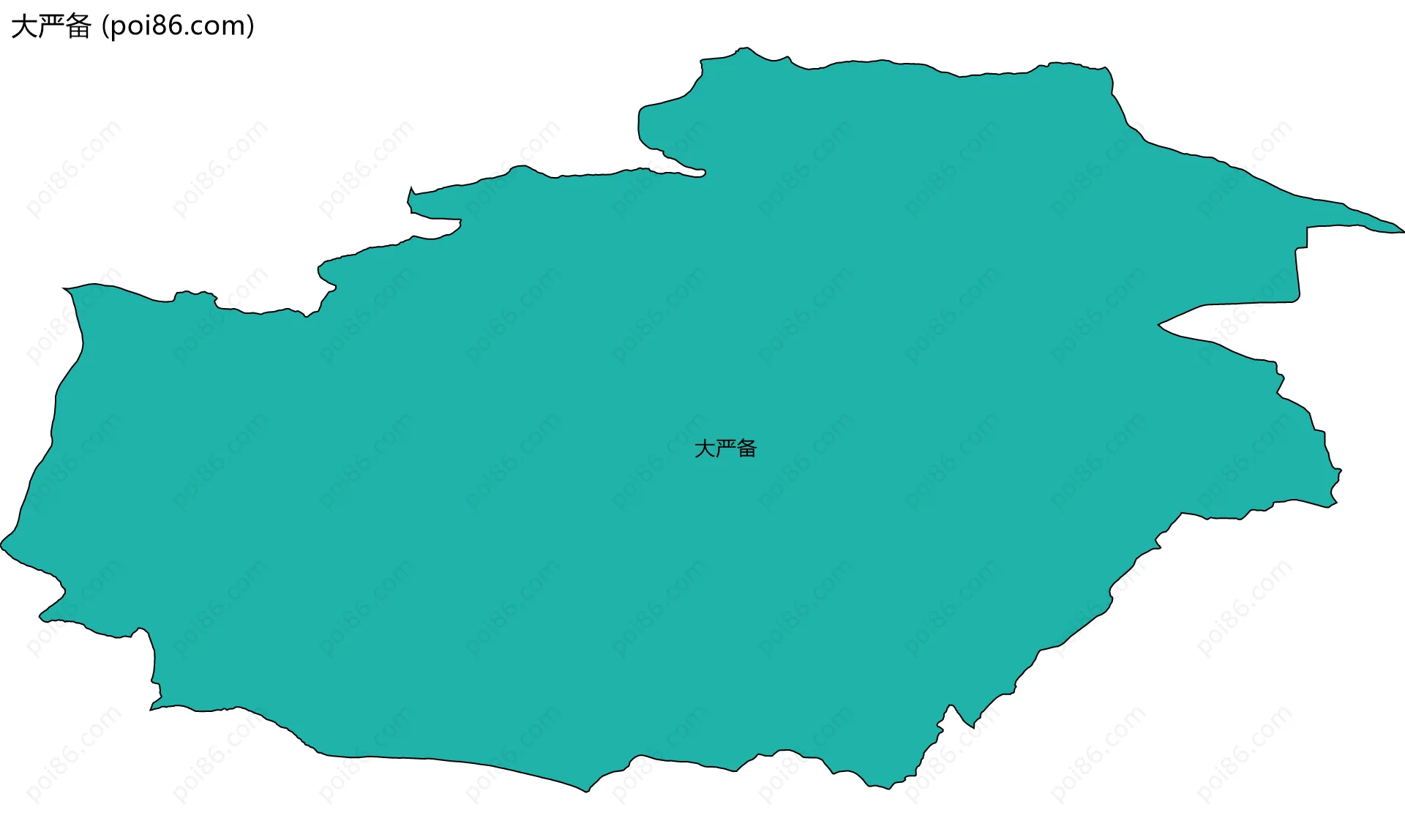 大严备边界地图