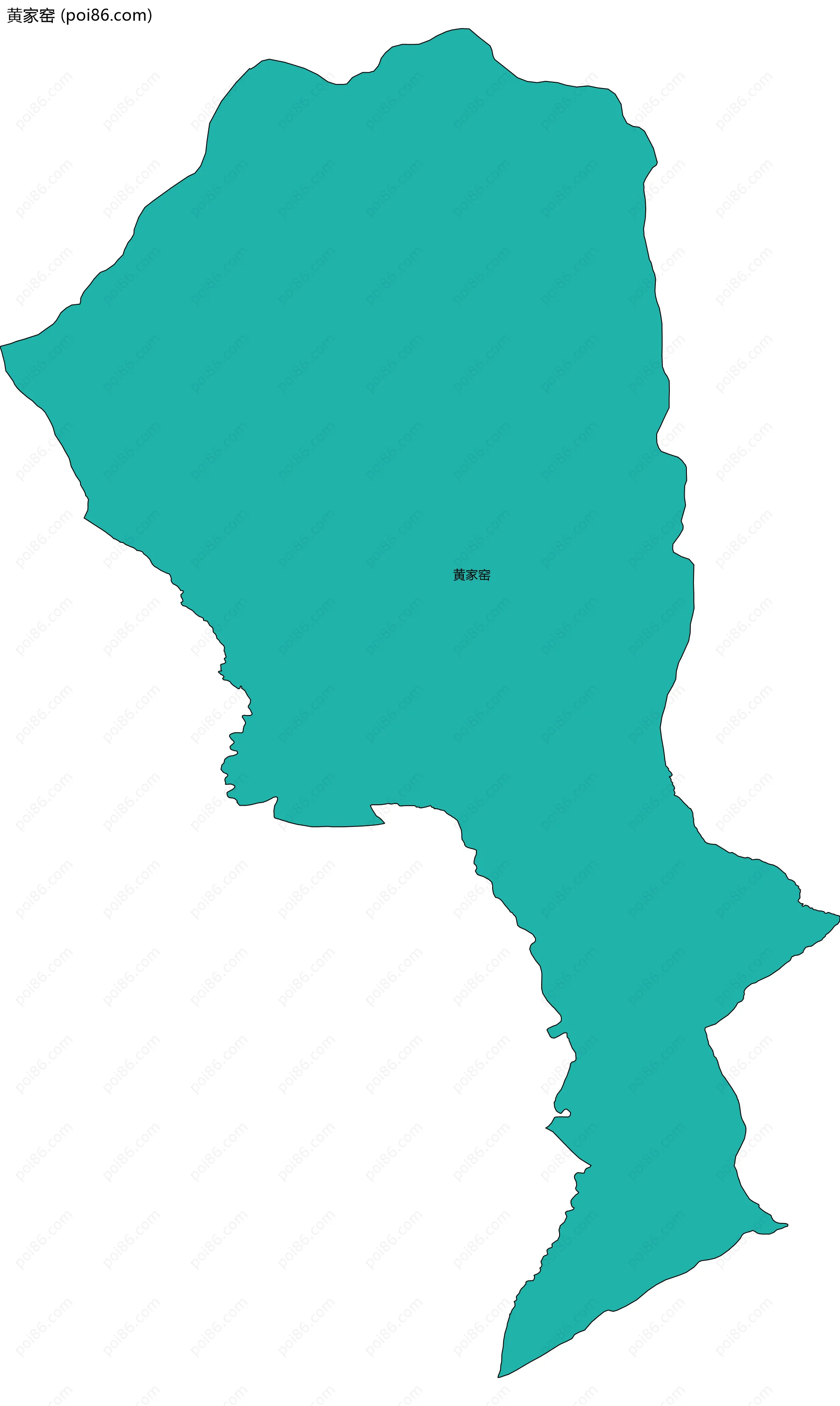 黄家窑边界地图