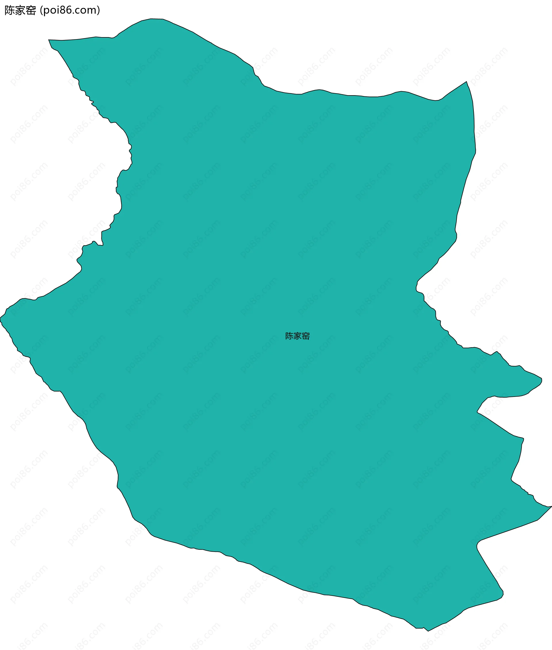 陈家窑边界地图