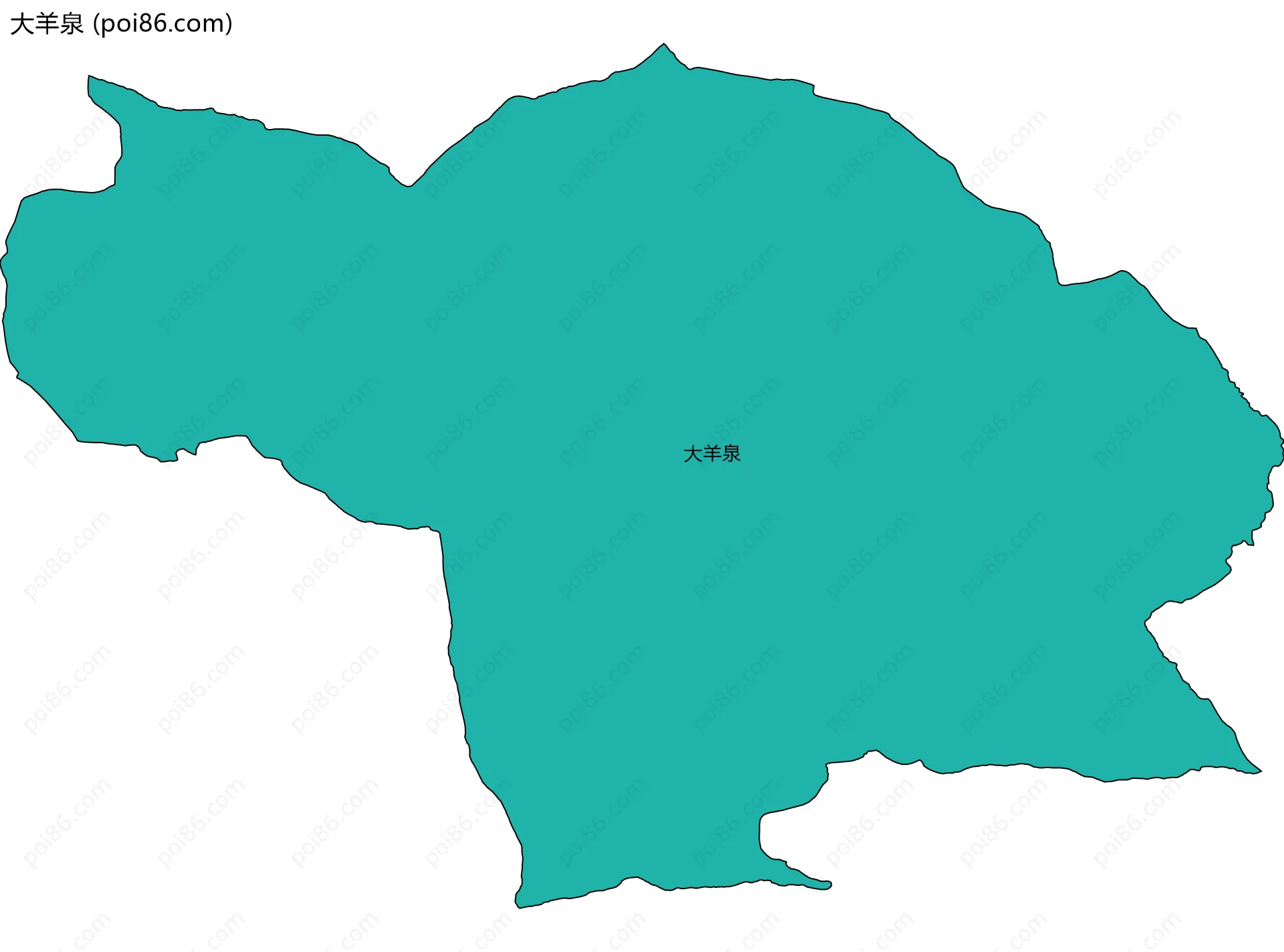大羊泉边界地图