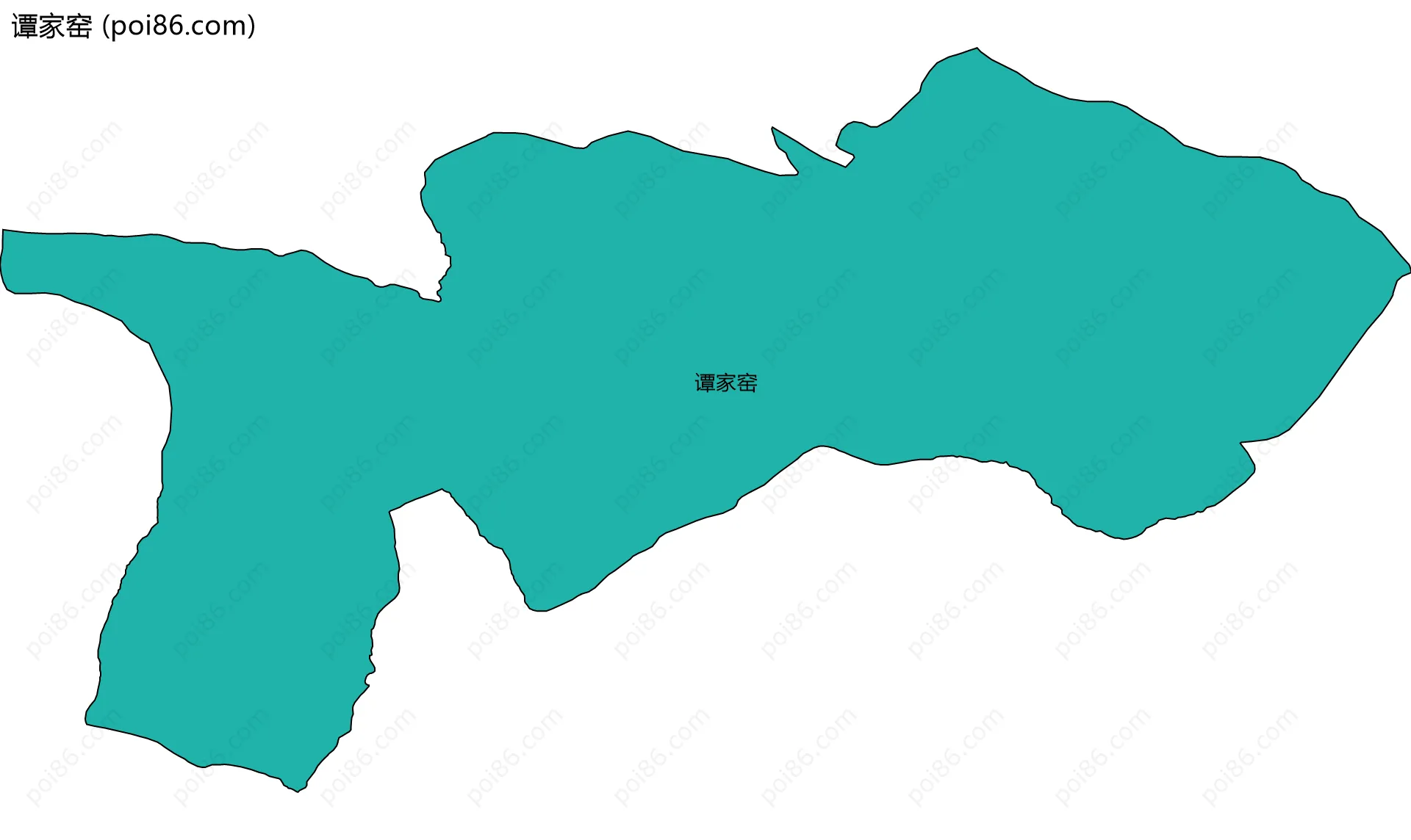 谭家窑边界地图