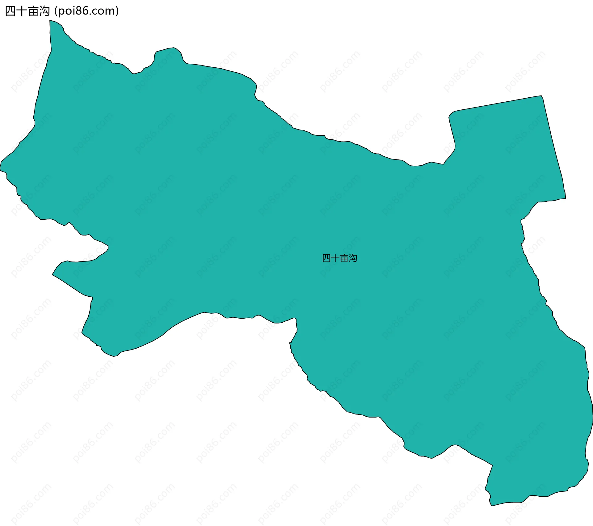四十亩沟边界地图