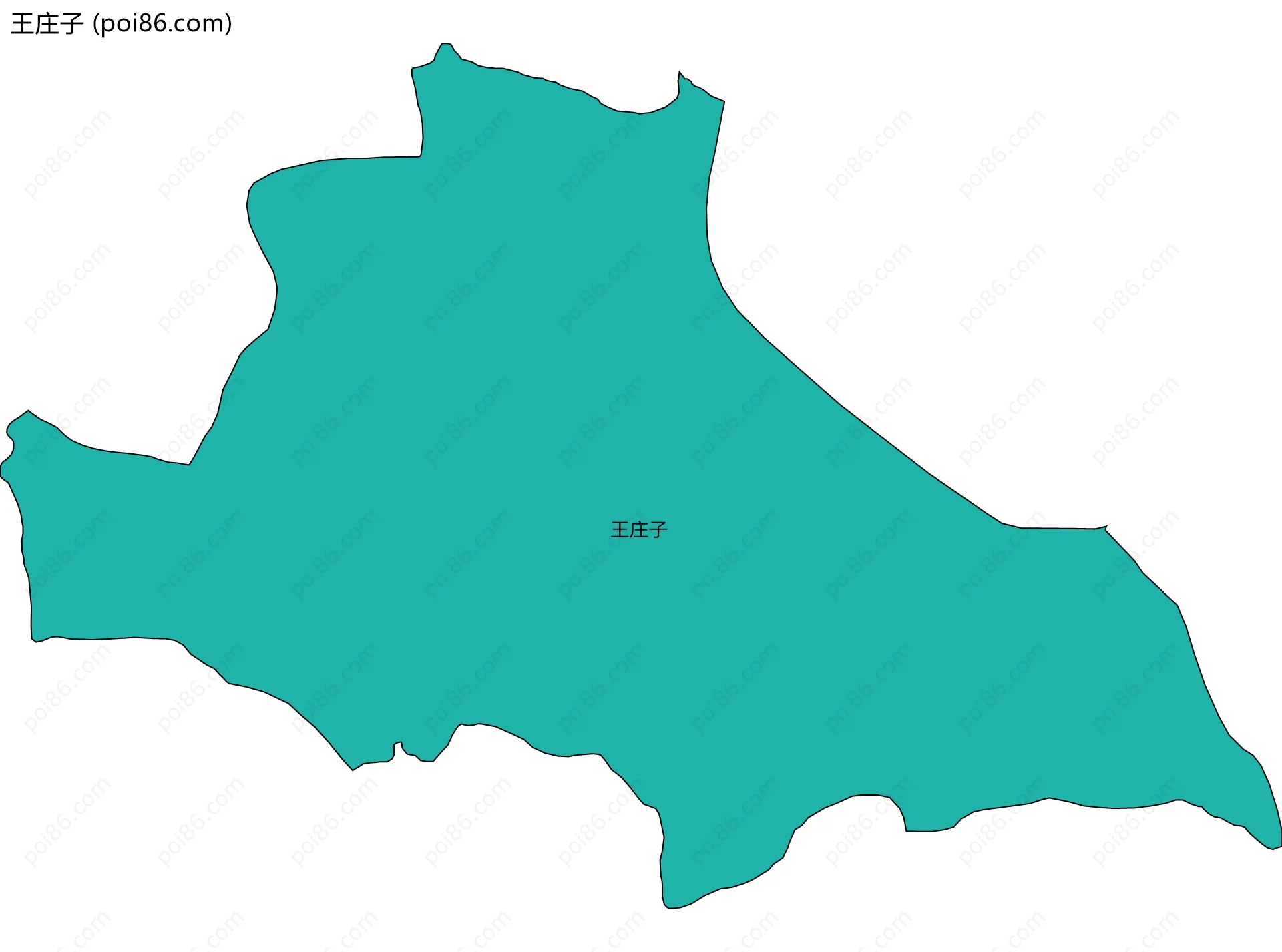 王庄子边界地图