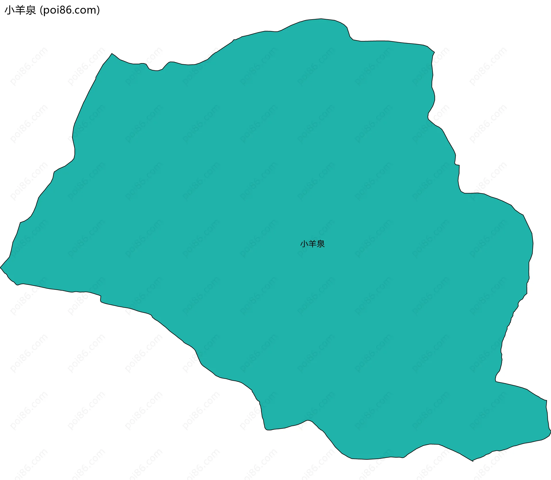 小羊泉边界地图