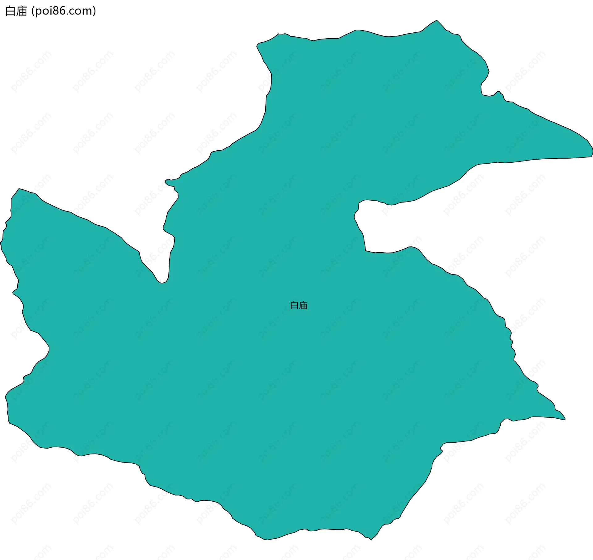 白庙边界地图