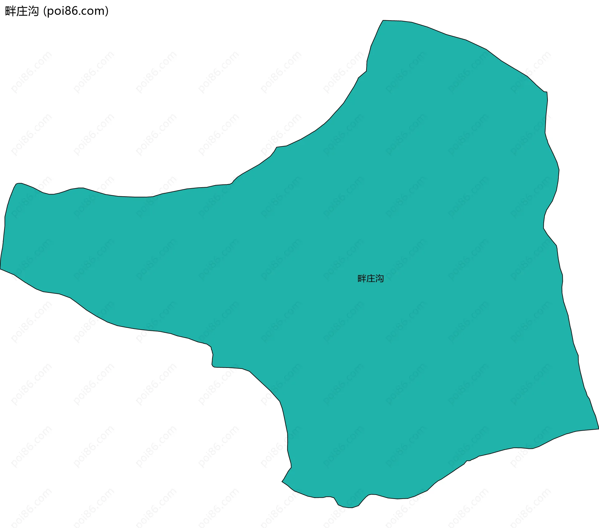 畔庄沟边界地图
