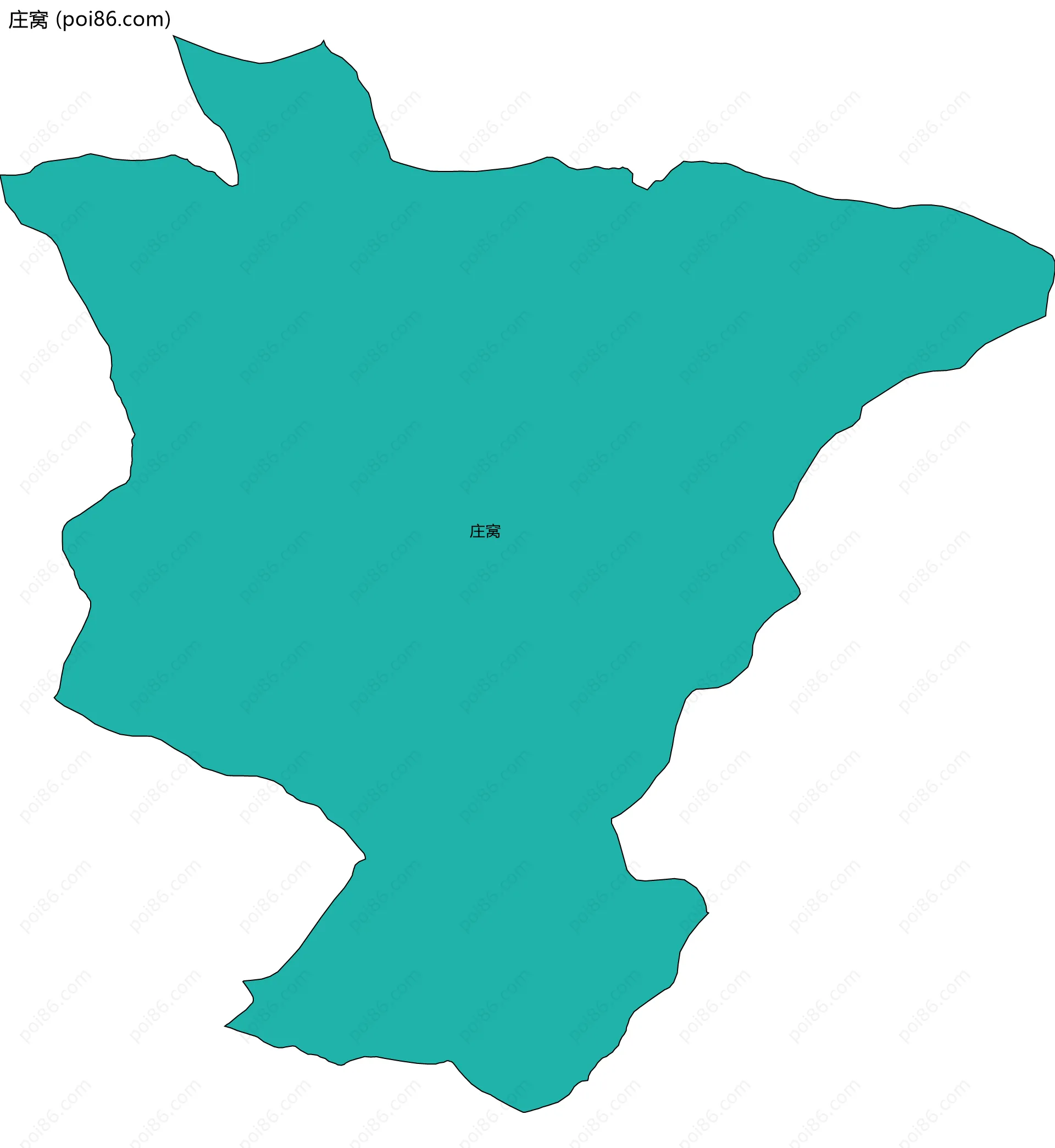 庄窝边界地图