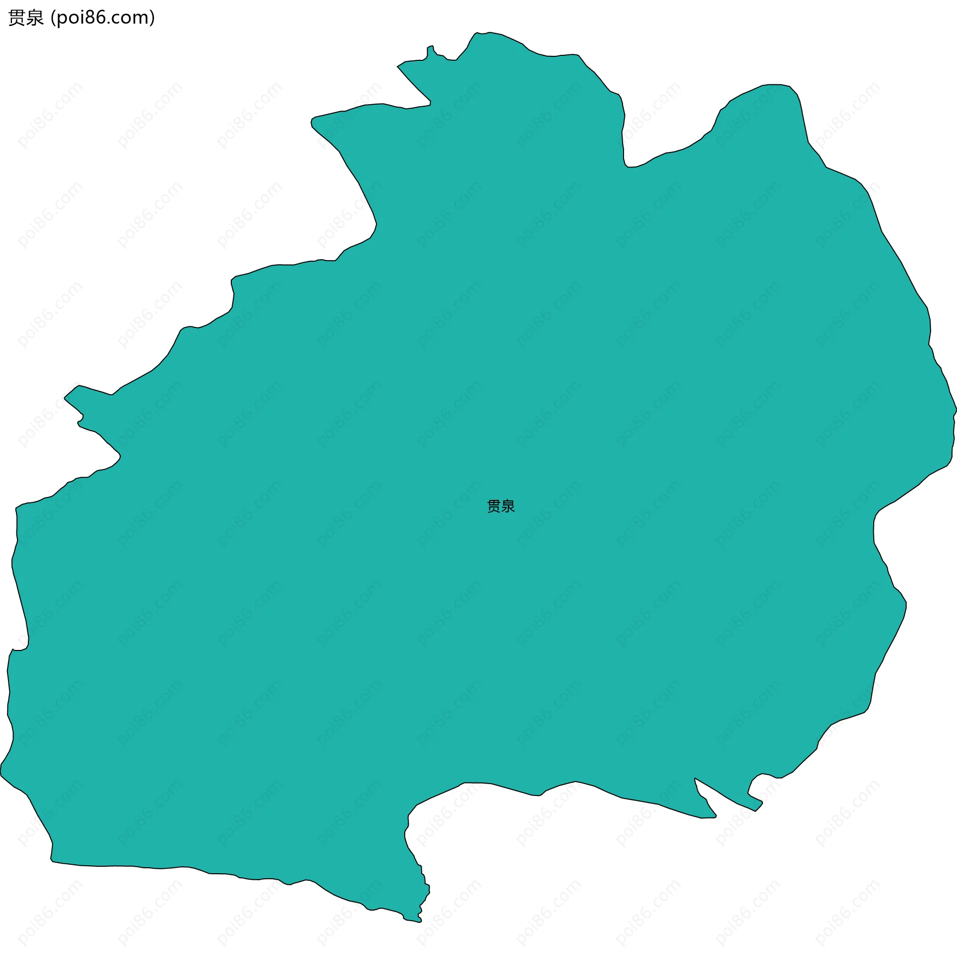 贯泉边界地图