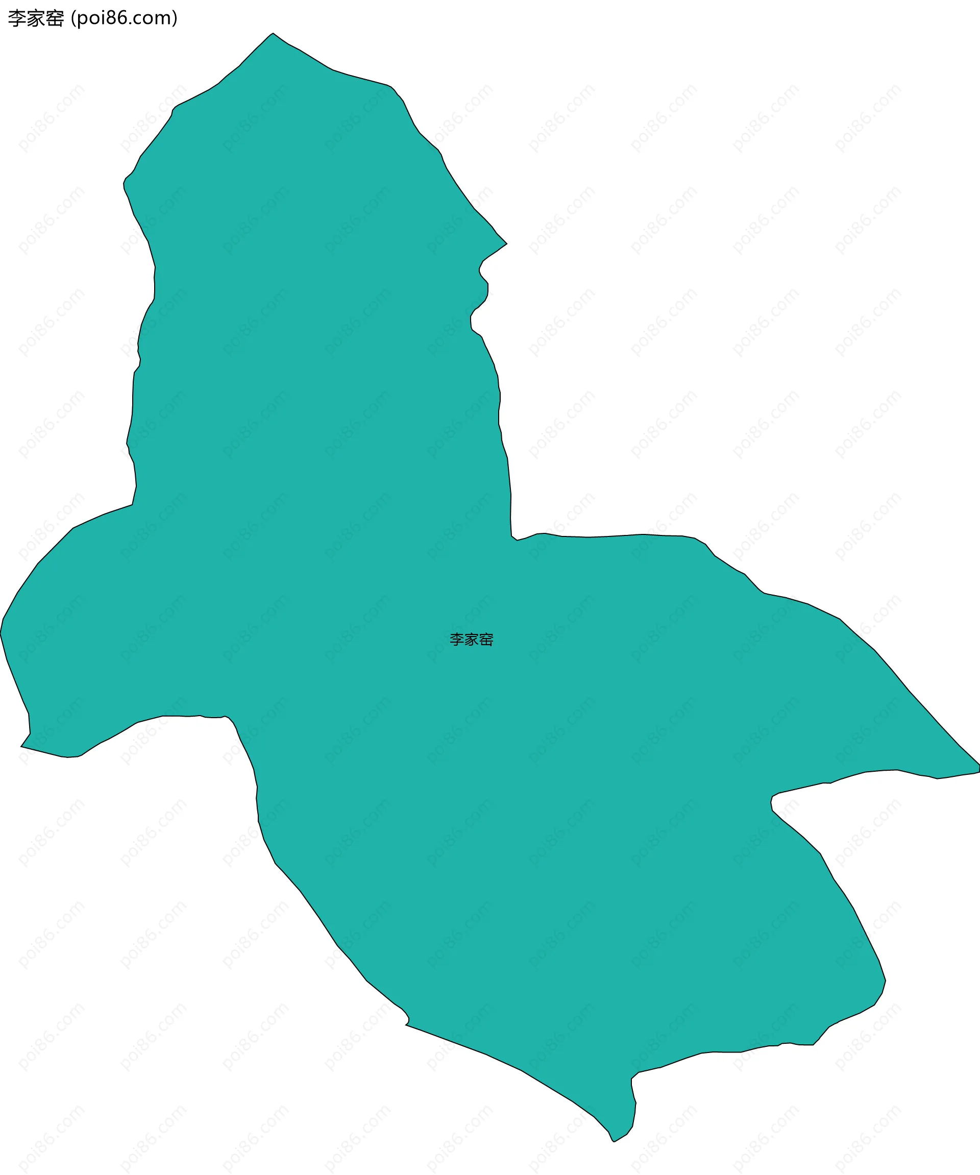 李家窑边界地图