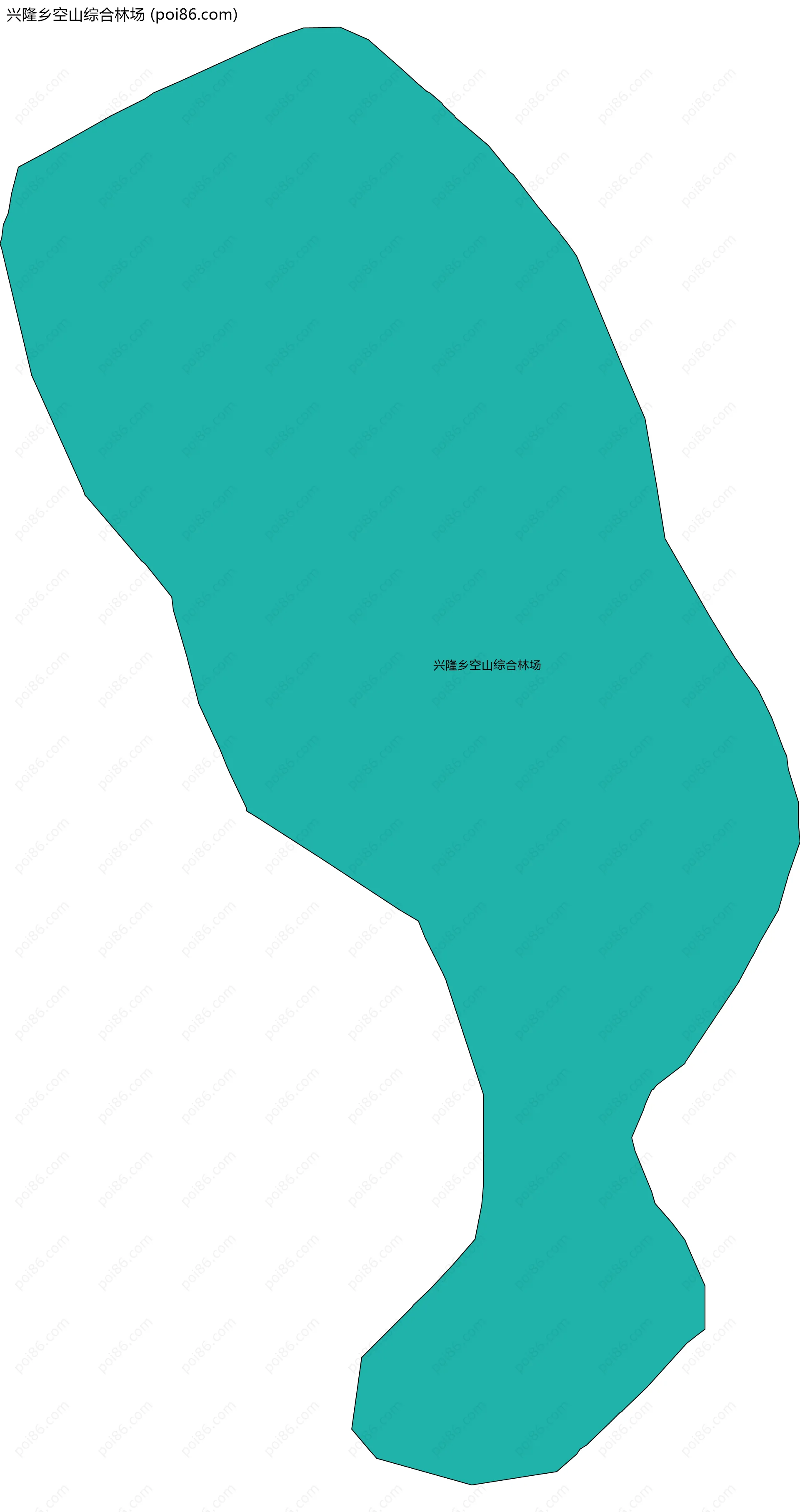 兴隆乡空山综合林场边界地图