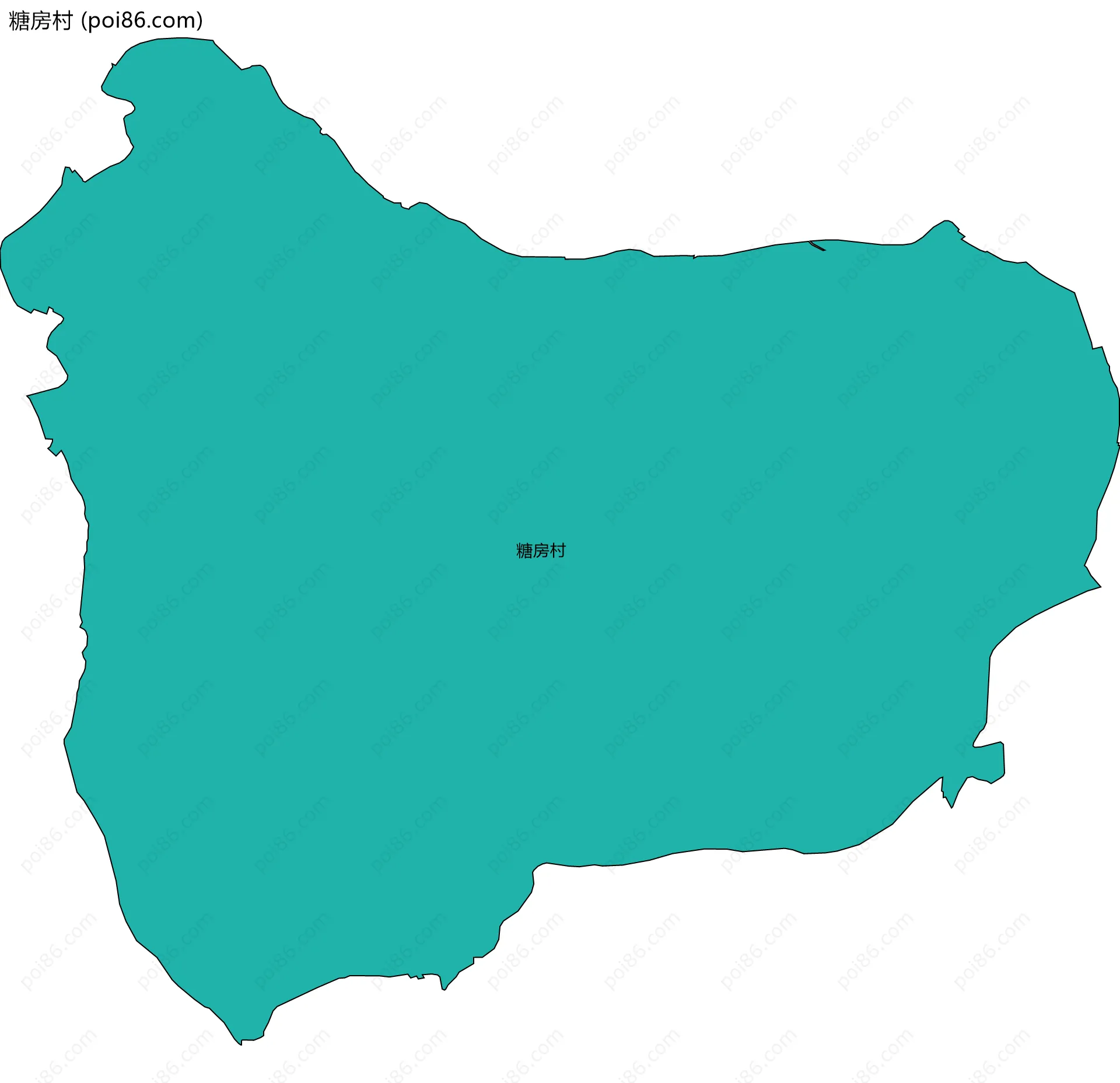 糖房村边界地图