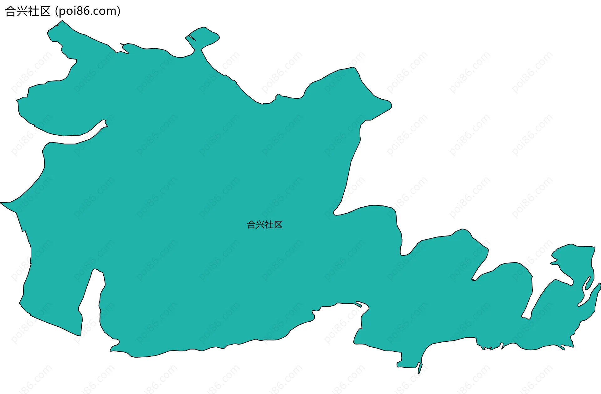 合兴社区边界地图