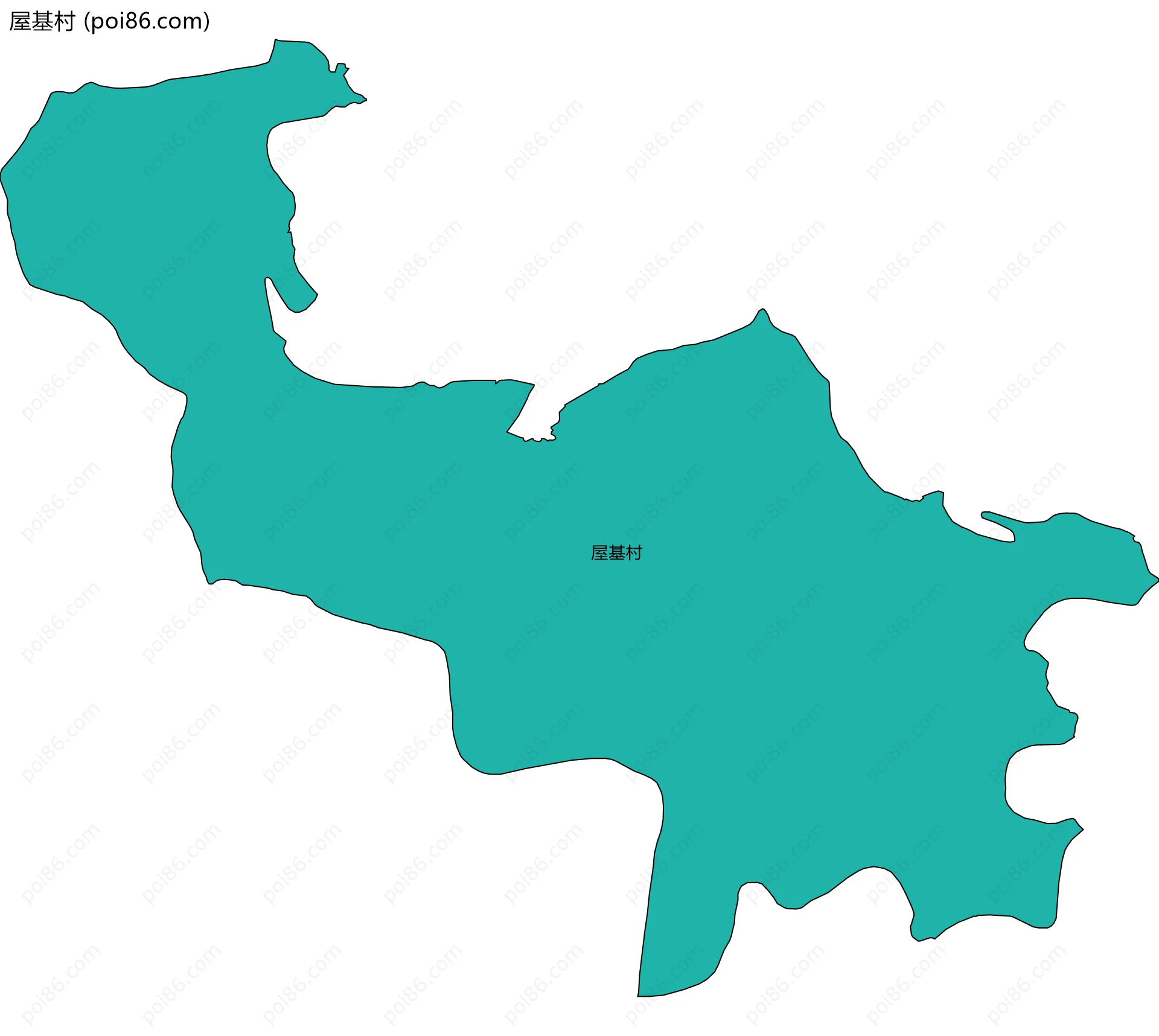 屋基村边界地图