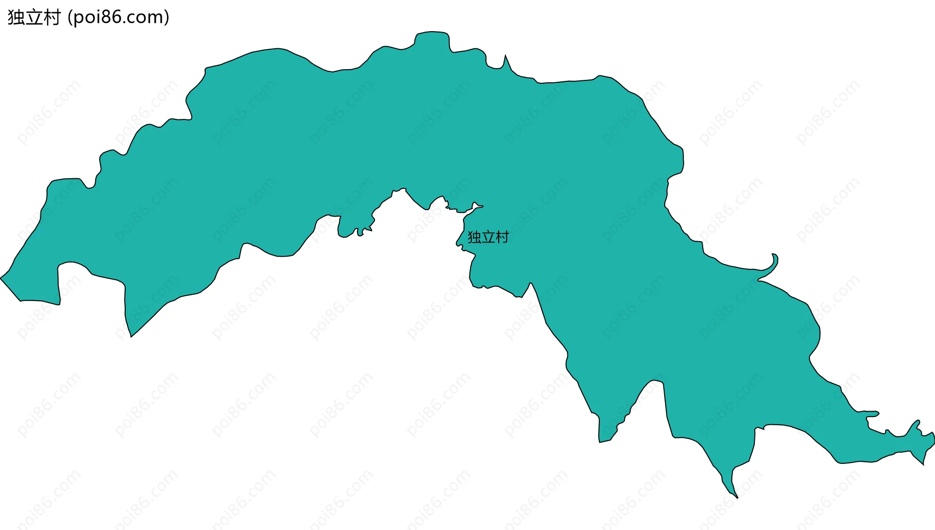 独立村边界地图