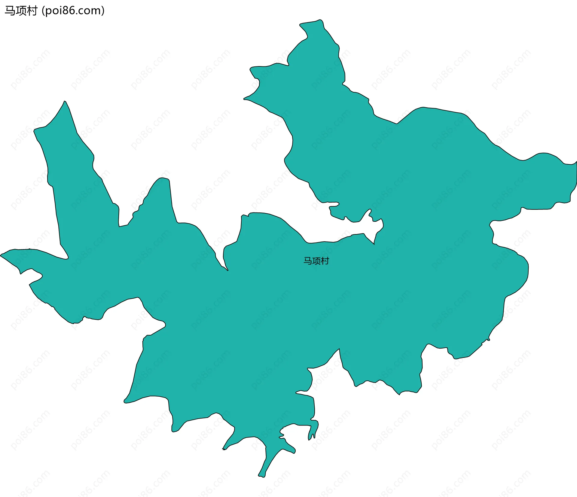 马项村边界地图