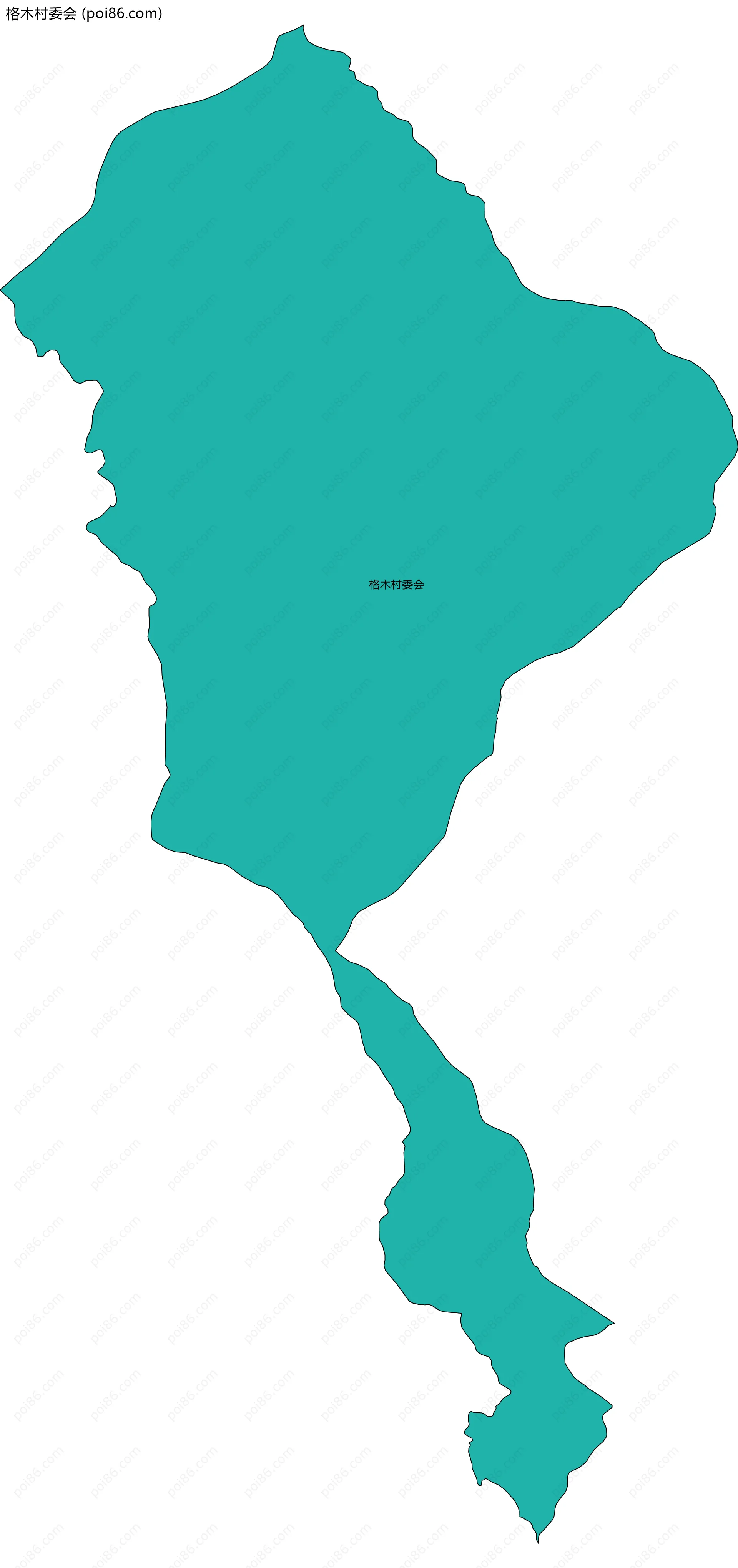 格木村委会边界地图