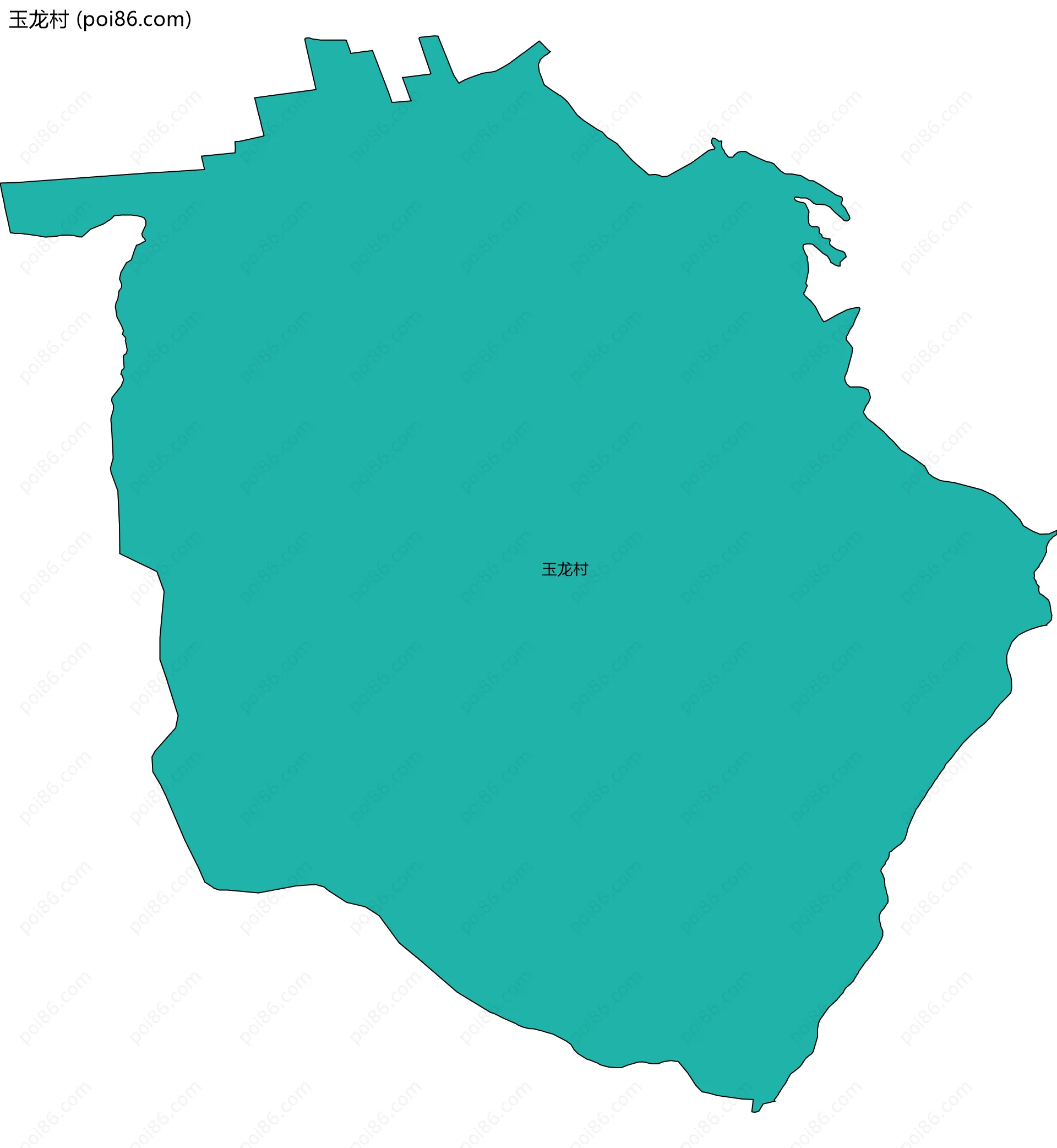 玉龙村边界地图