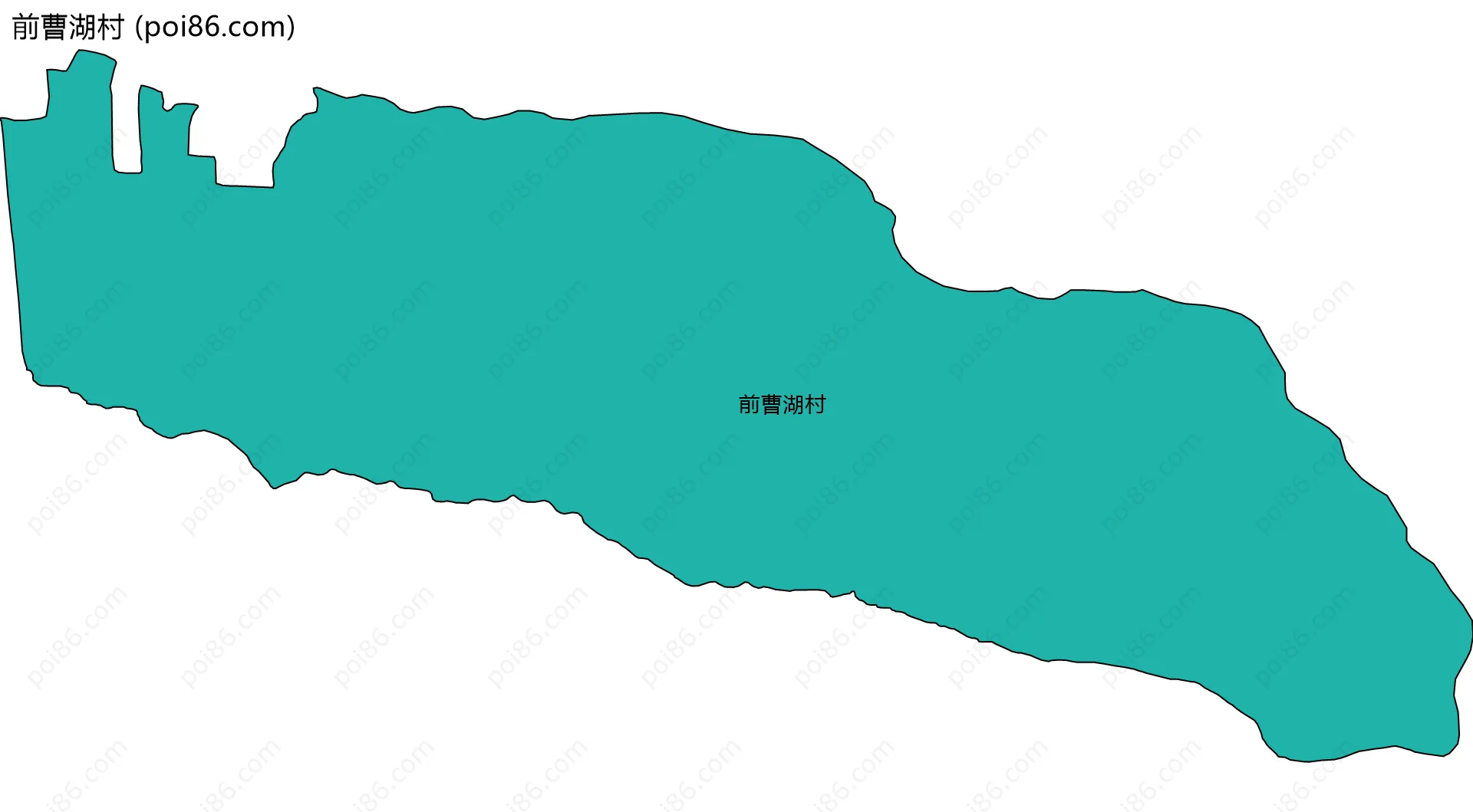 前曹湖村边界地图