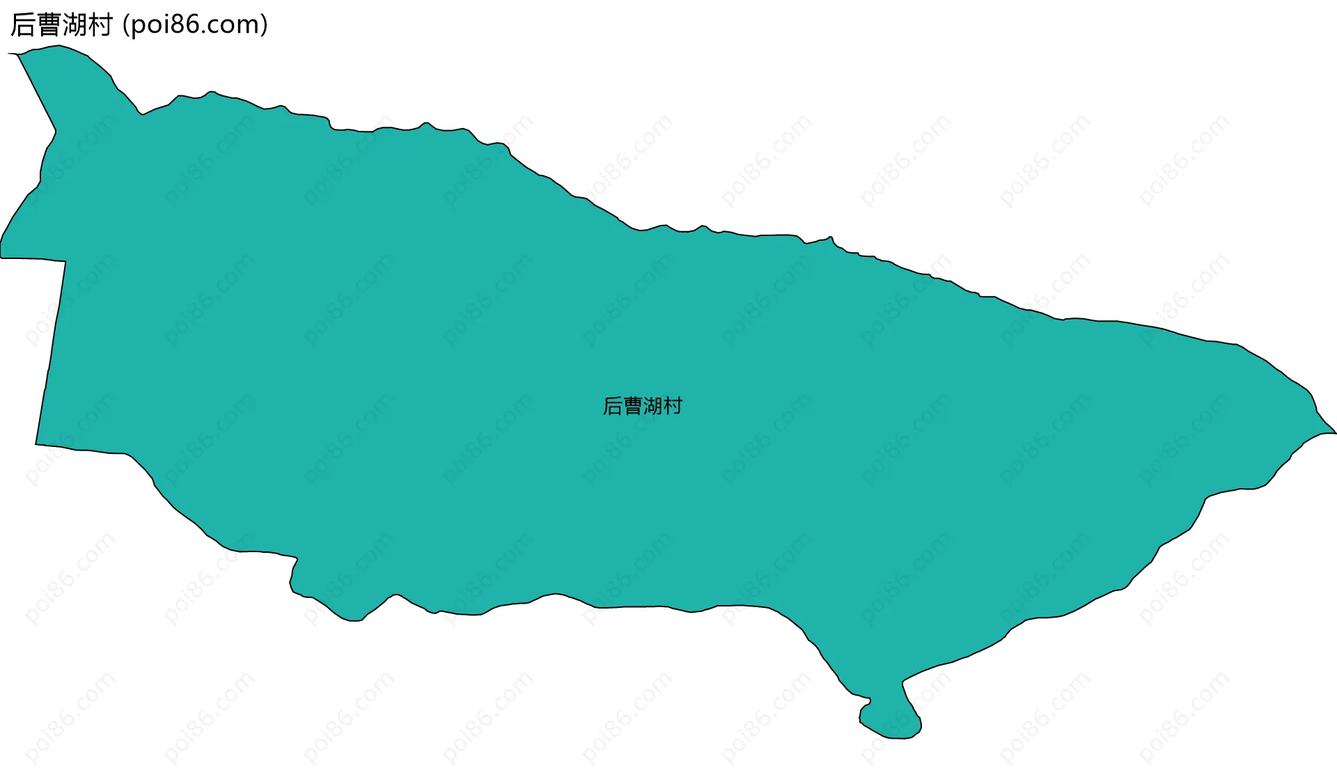 后曹湖村边界地图